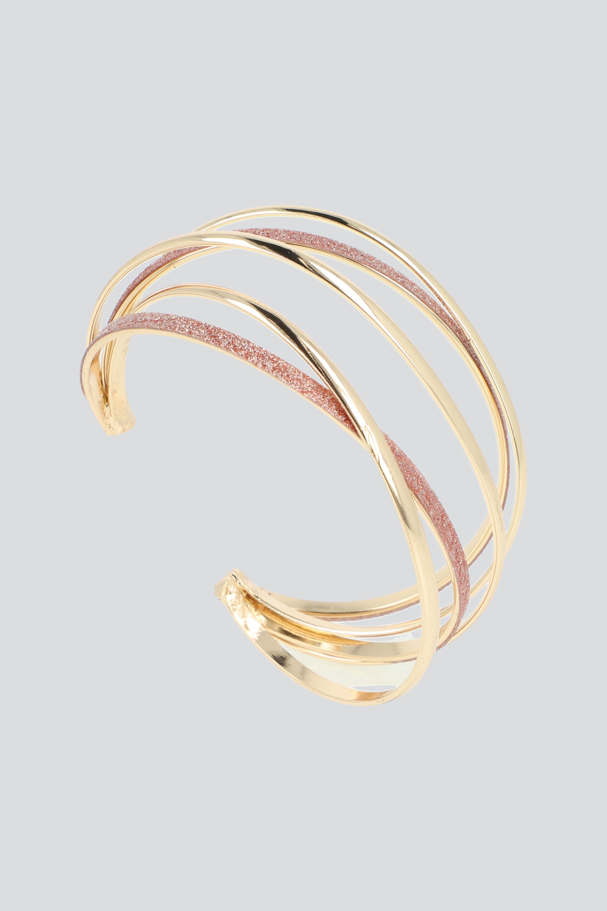 Cuff Cruzado Glitter ORO