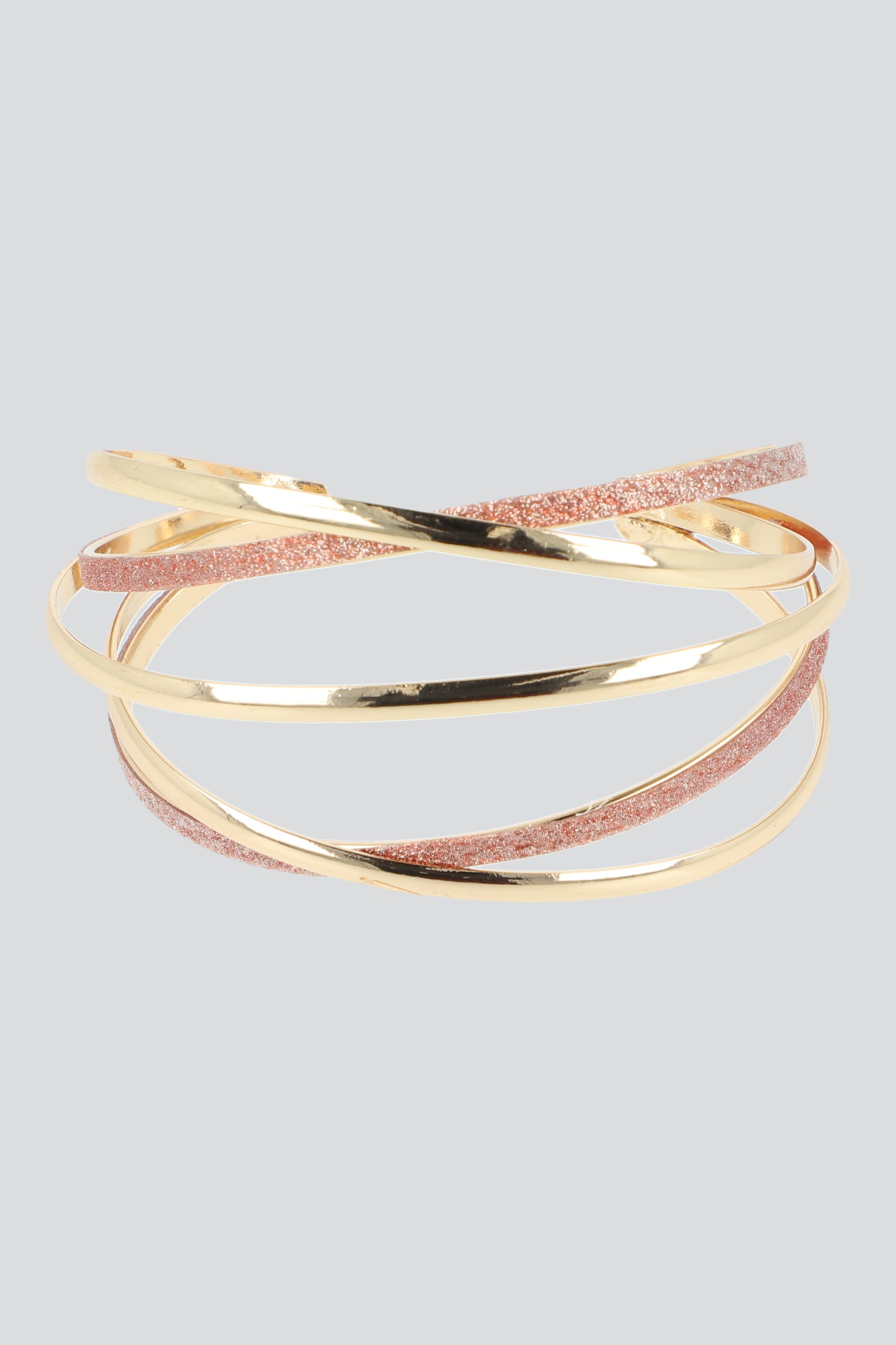 Cuff Cruzado Glitter ORO