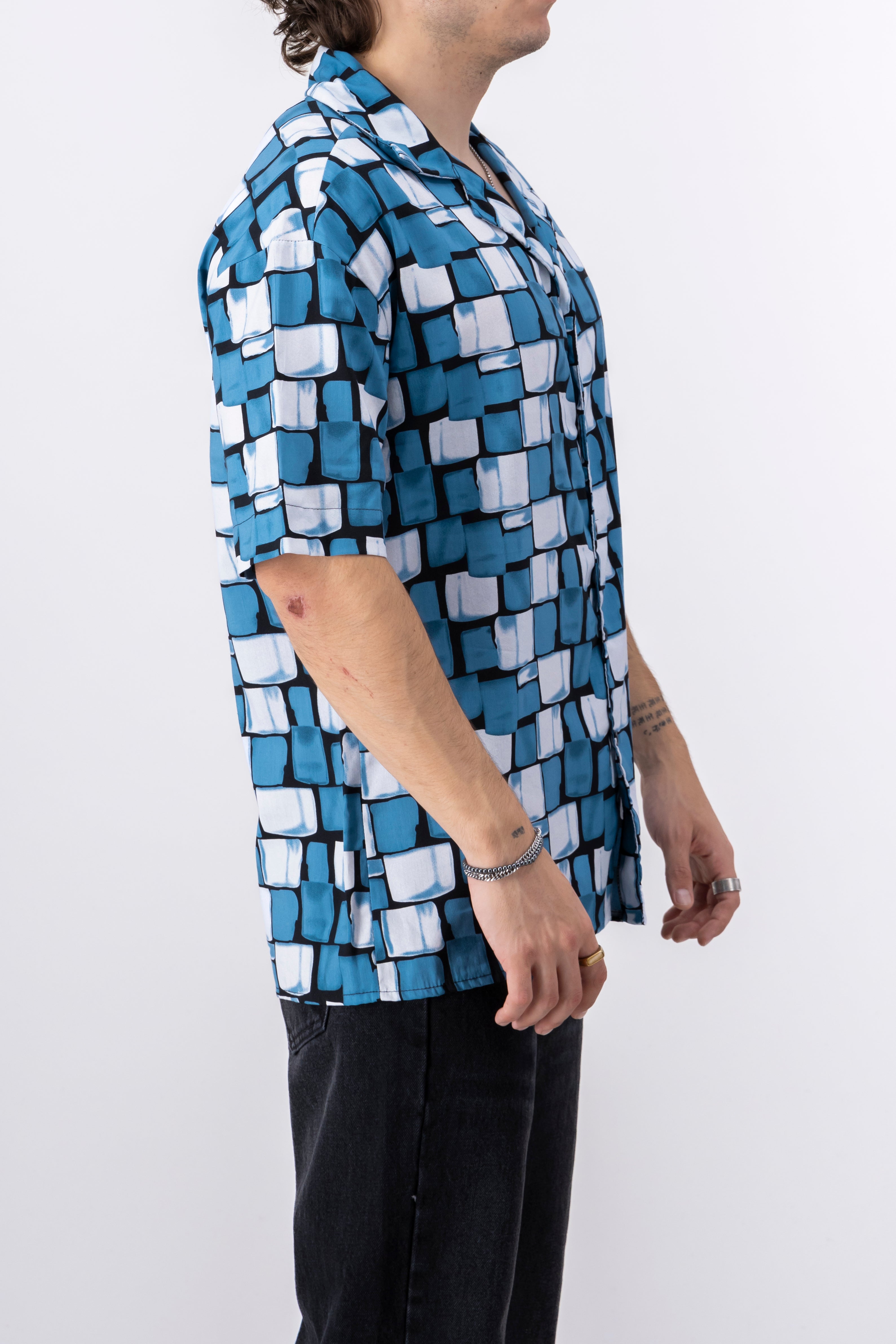Camisa Manga Corta Ice Resort NEGRO COMBO