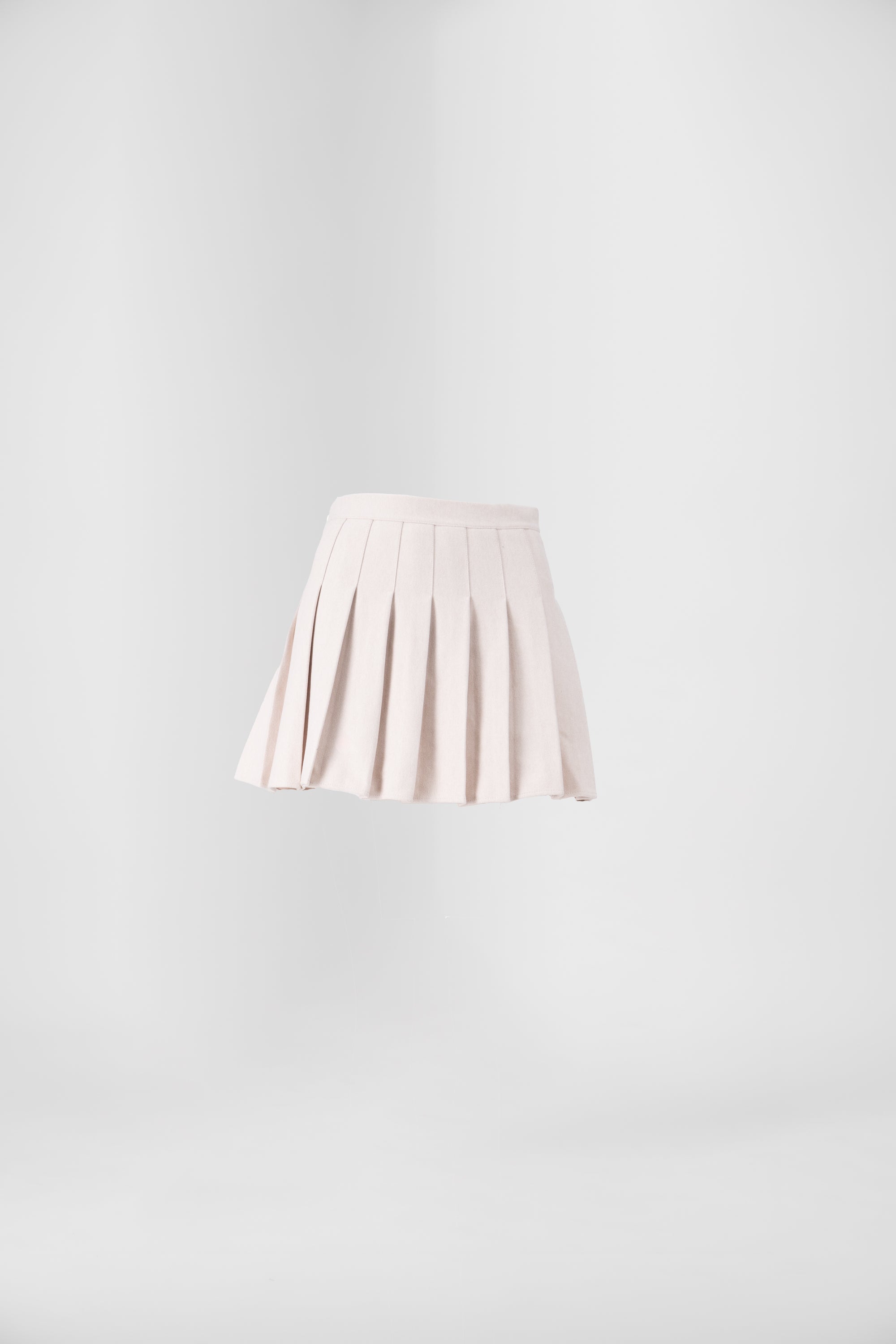 Falda Mini Plisada BEIGE