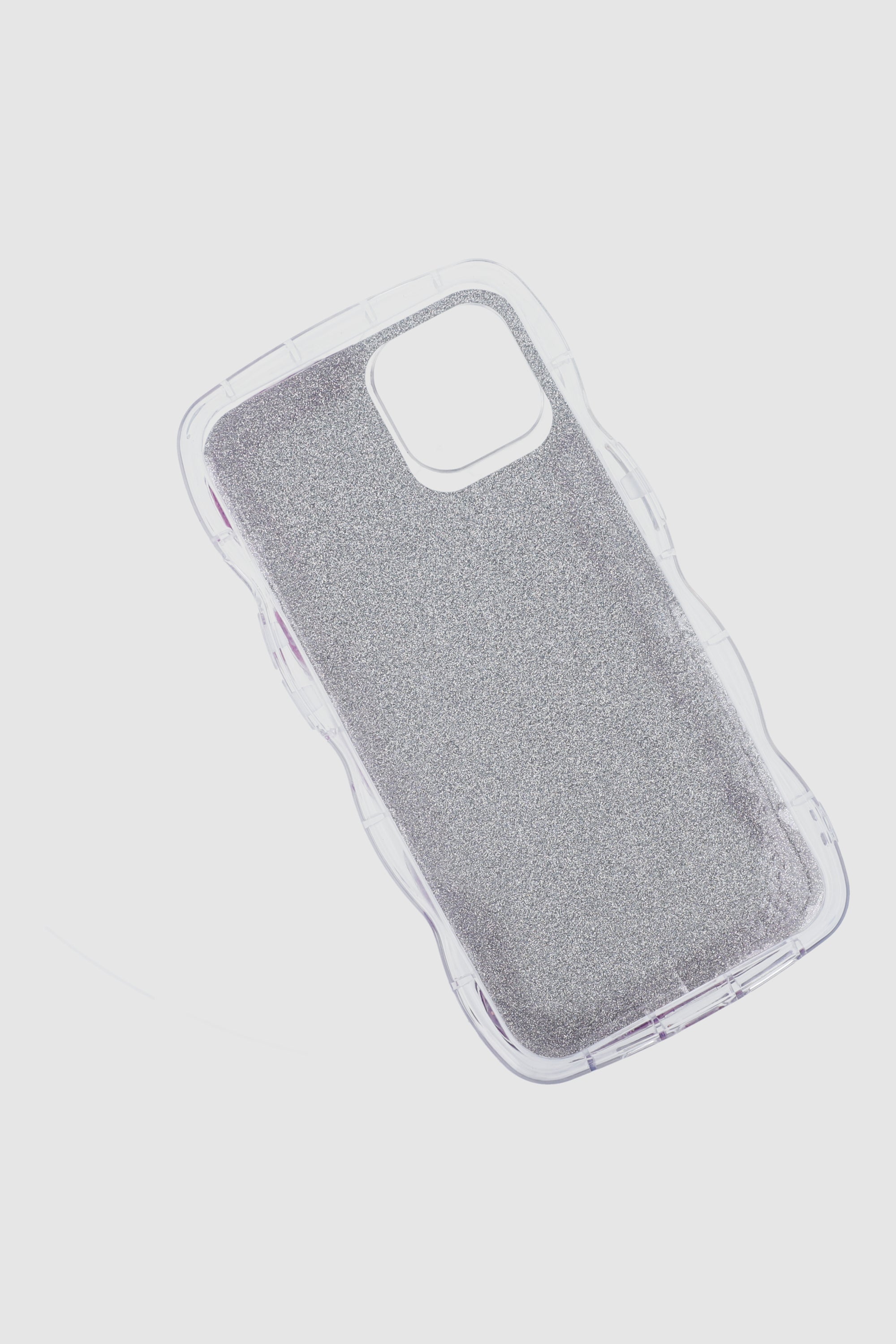 Funda Celular I14 Ondas Glitter MORADO
