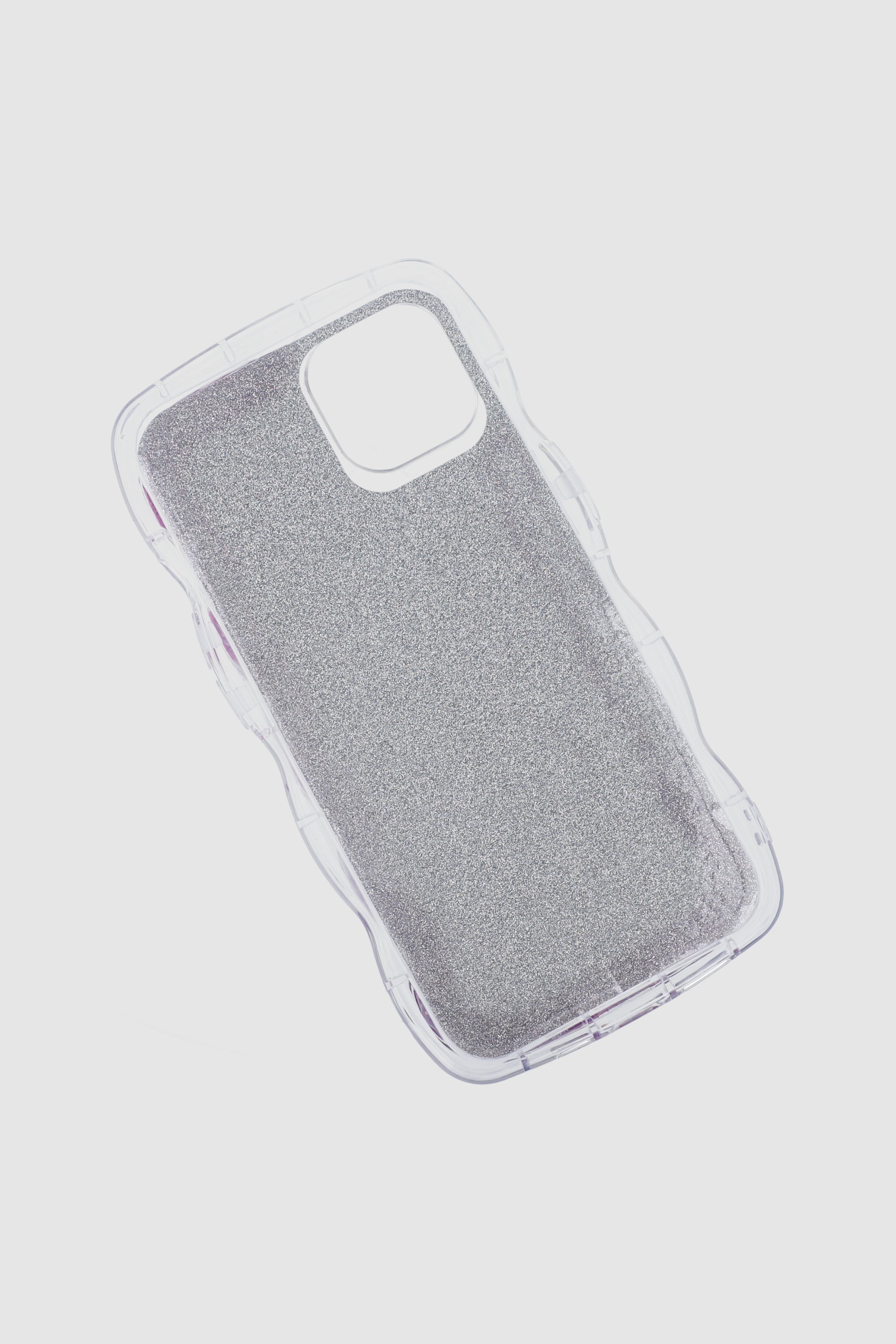 Funda Celular I14 Ondas Glitter MORADO
