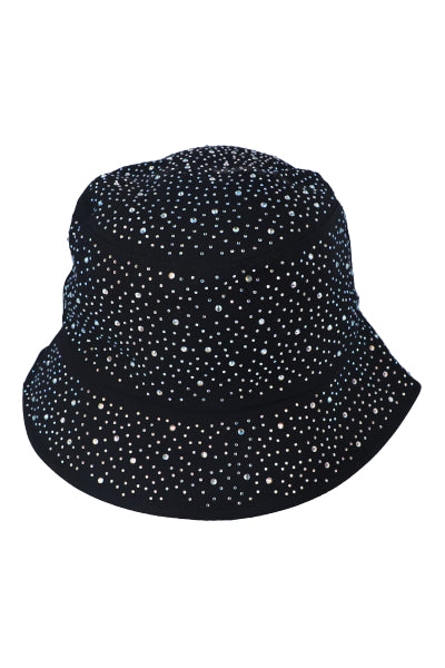 Bucket Hat Aplicación Brillos NEGRO