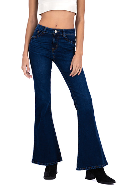 Jeans flared cintura media
