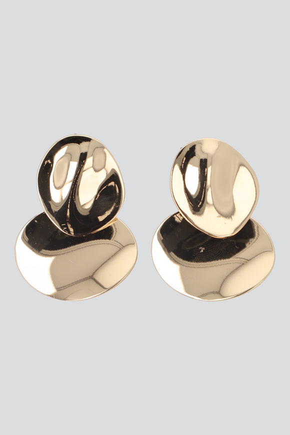 Aretes Doble Circulo Metal