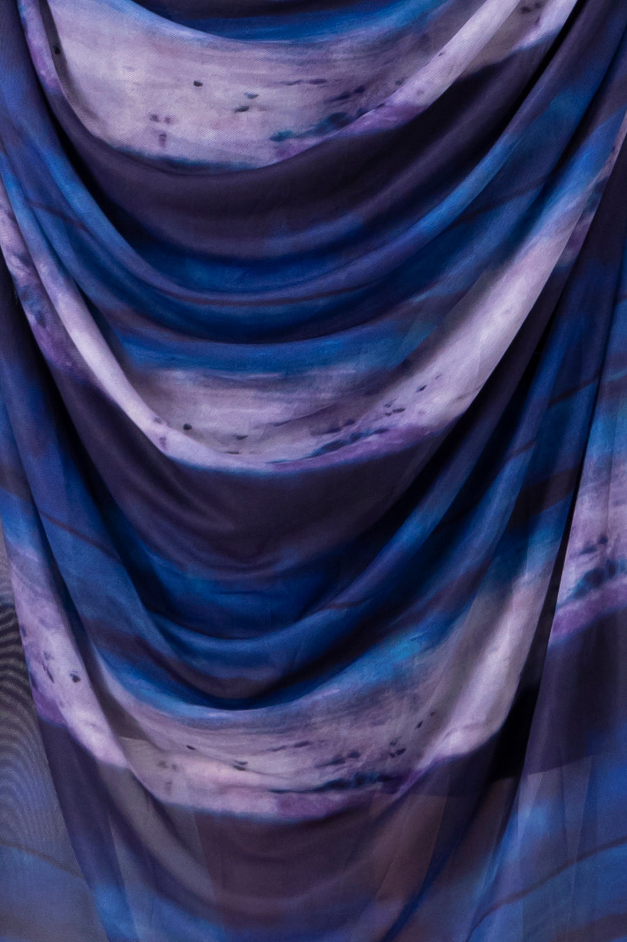 Maxi vestido mesh AZUL COMBO