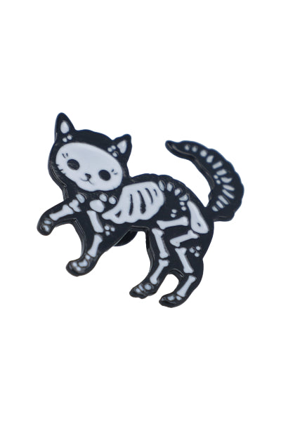 Pin Gatito Esqueleto