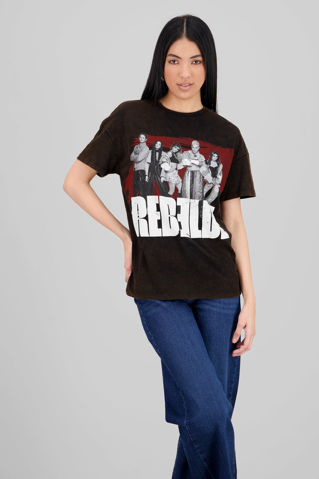 Playera oversize estampado RBD