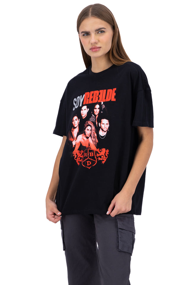 Playera estampado Soy Rebelde RBD