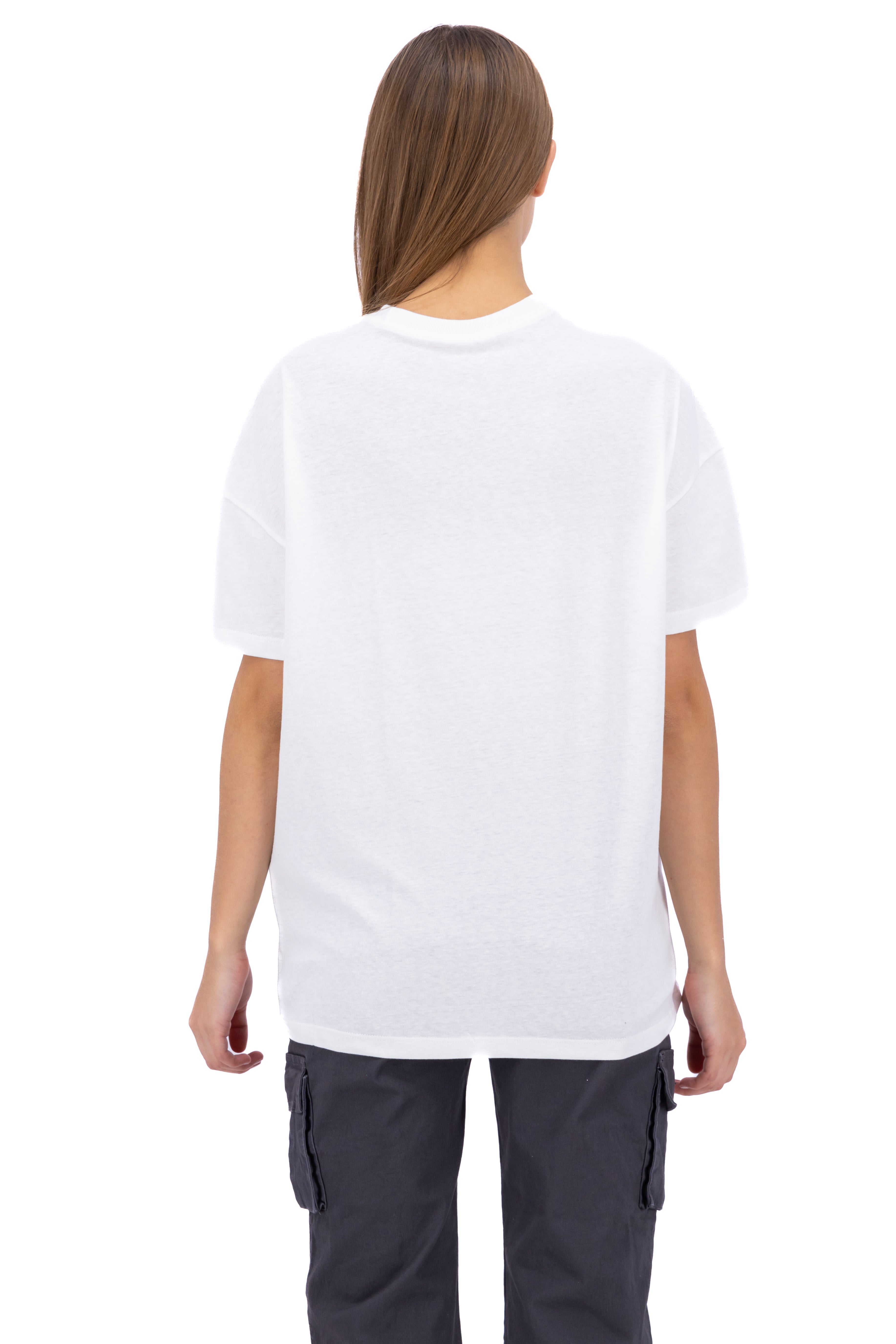 Playera oversize estampado RDB firmas BLANCO COMBO