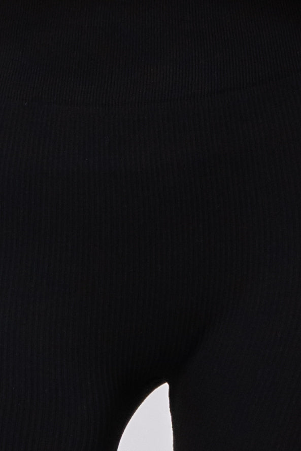 Pantalones ajustados rib NEGRO