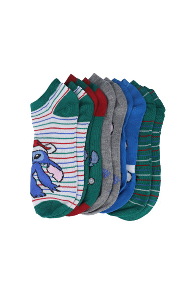 Set 5 pares tines Stitch navideño