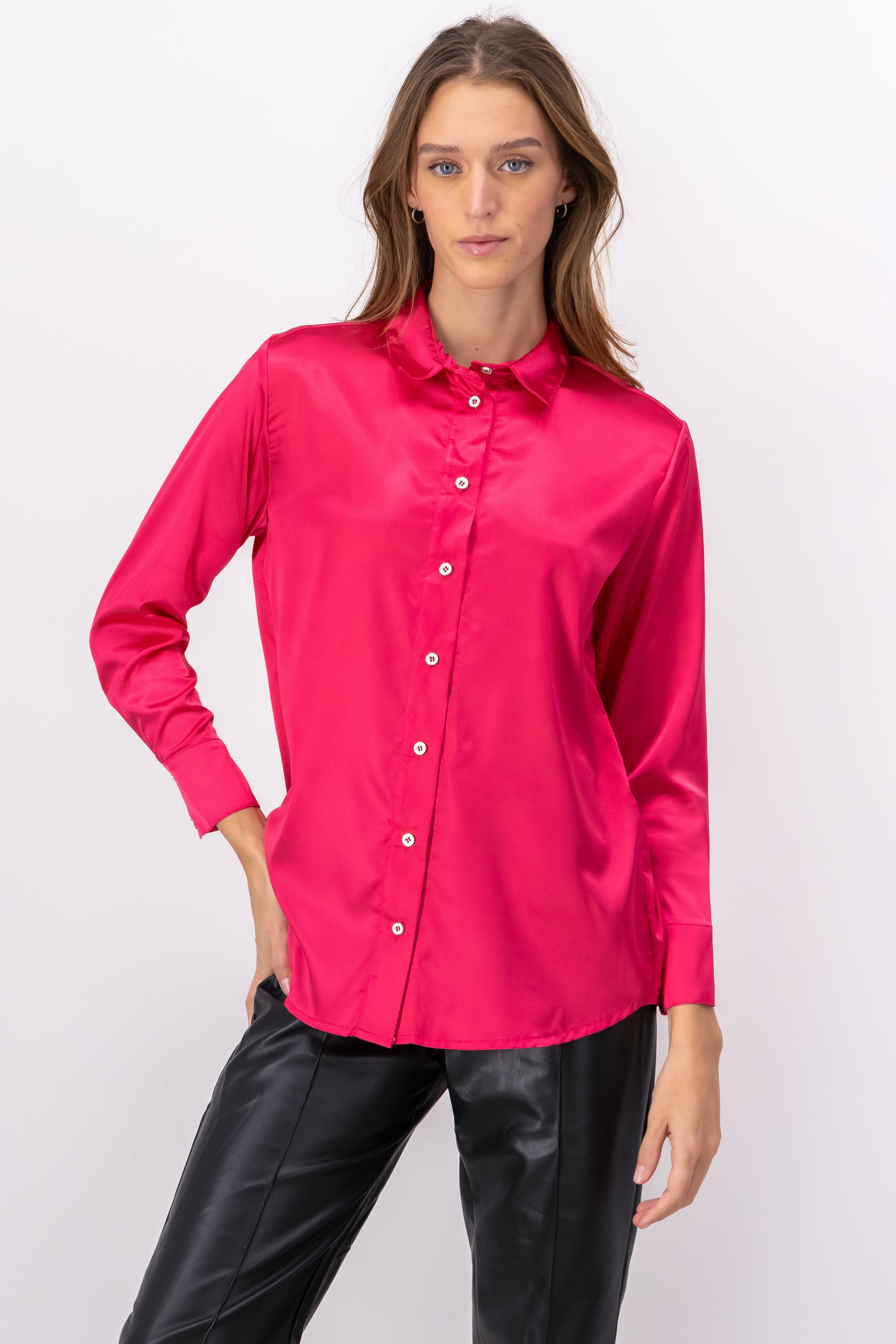 Camisa satinada sale