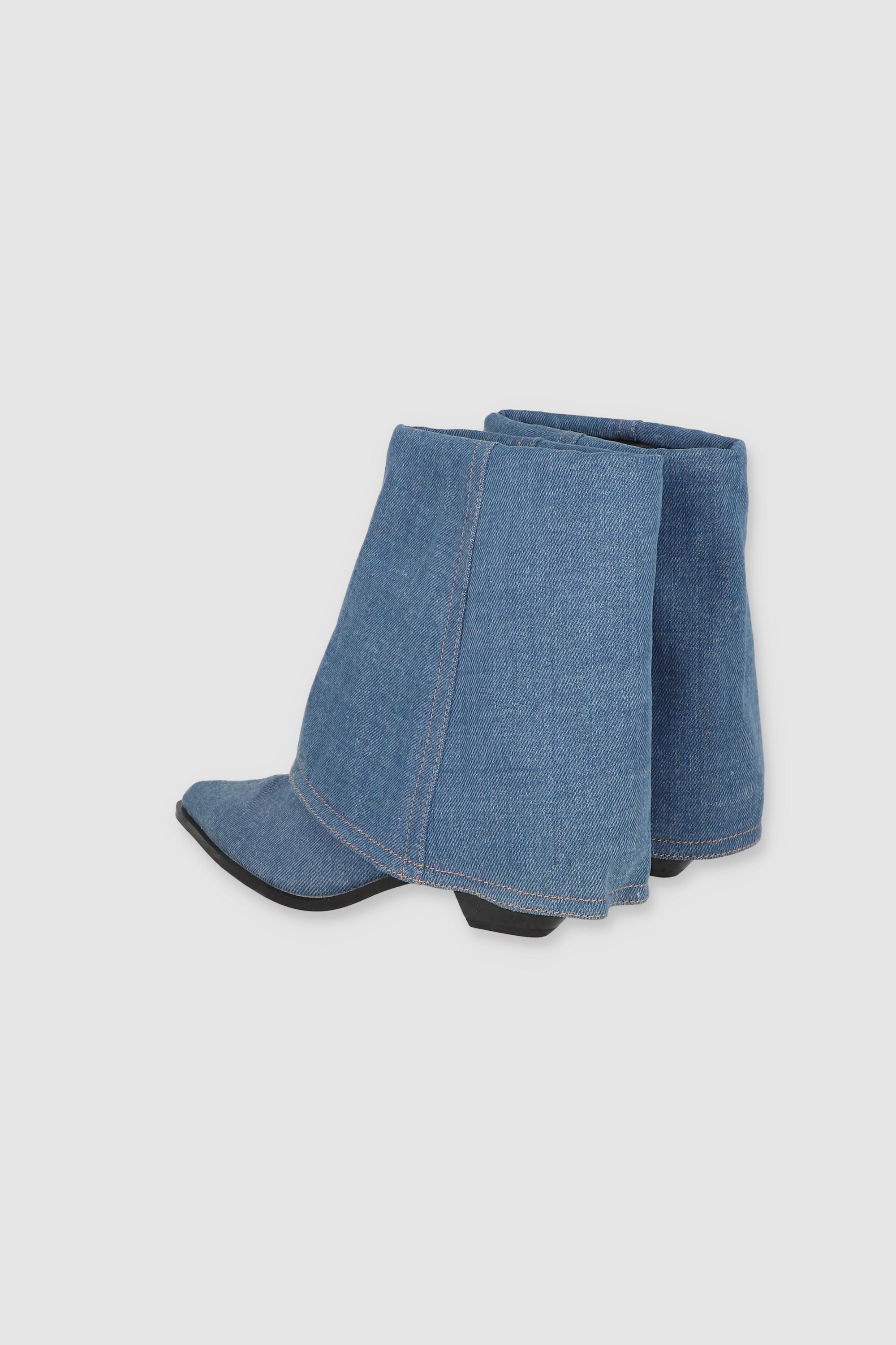 Botín Denim Dobladillo
