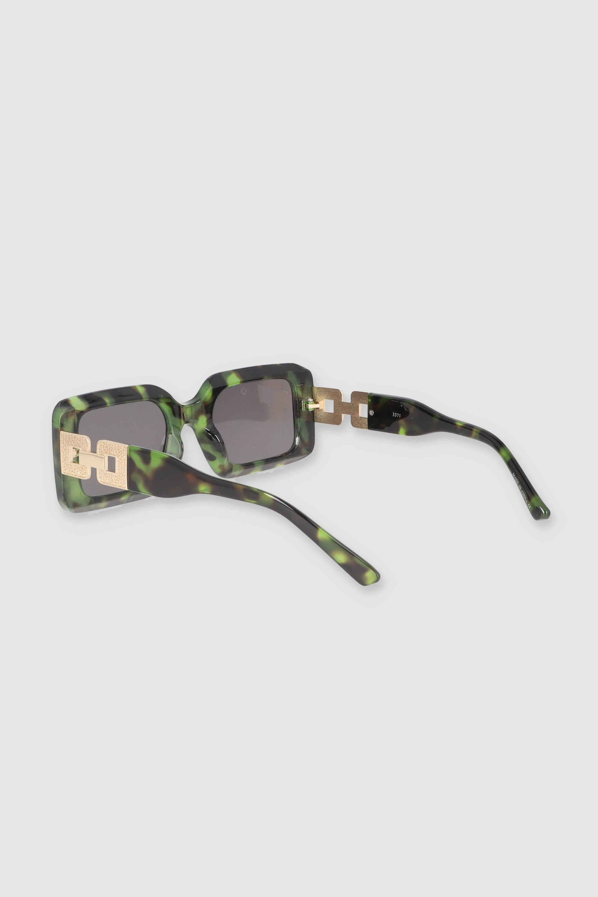 Lentes rectangulares brazo eslabones MULTICOLOR