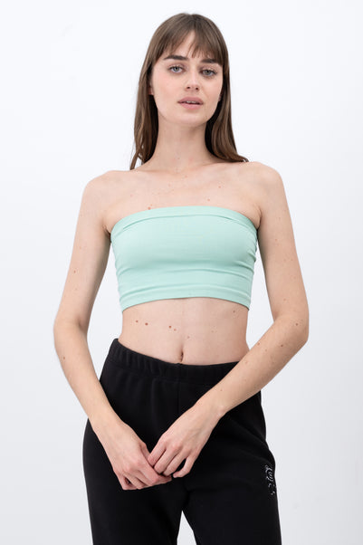 Top Tubo Strapless Rib