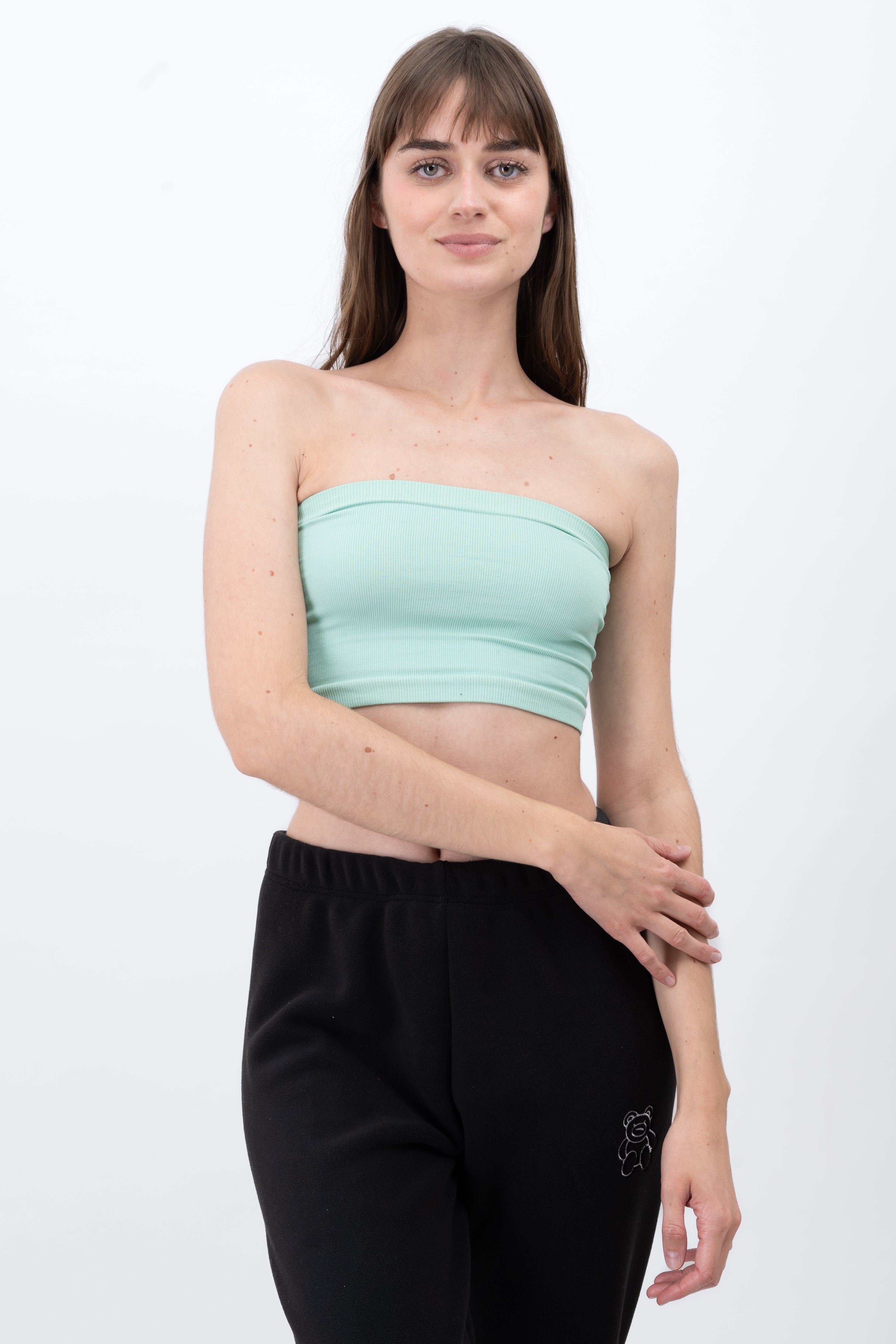 Top Tubo Strapless Rib