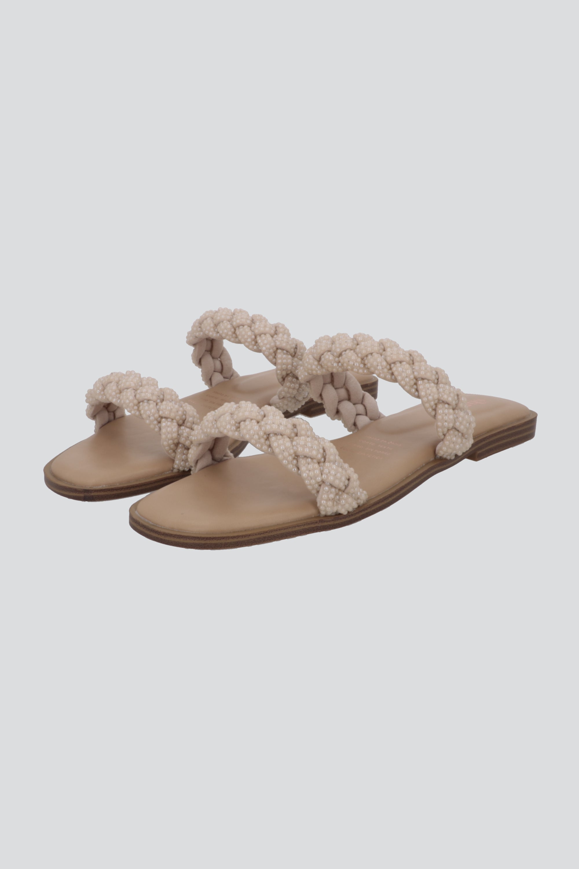 Sandalia Plana Trenza Plana NUDE