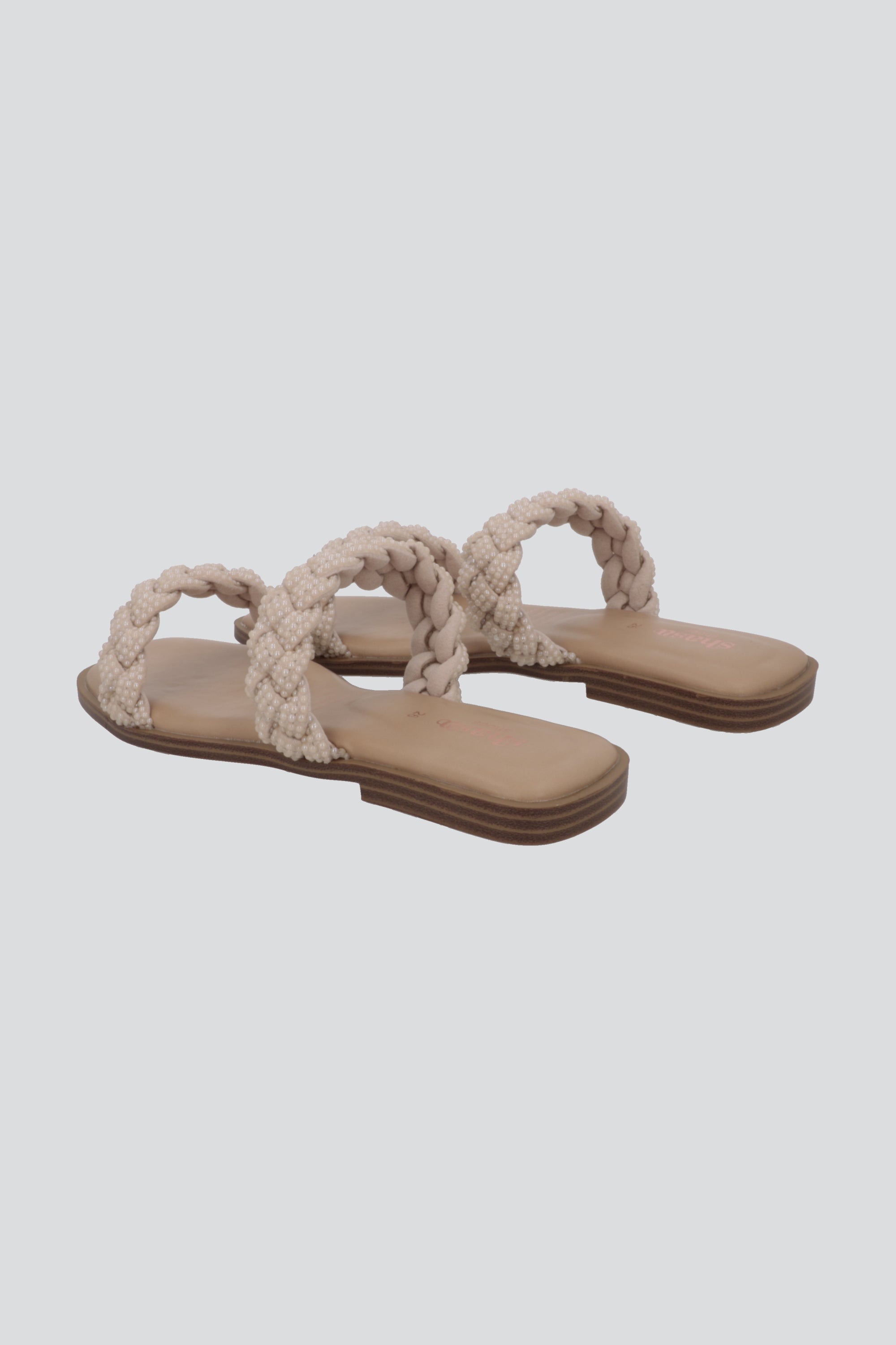 Sandalia Plana Trenza Plana NUDE