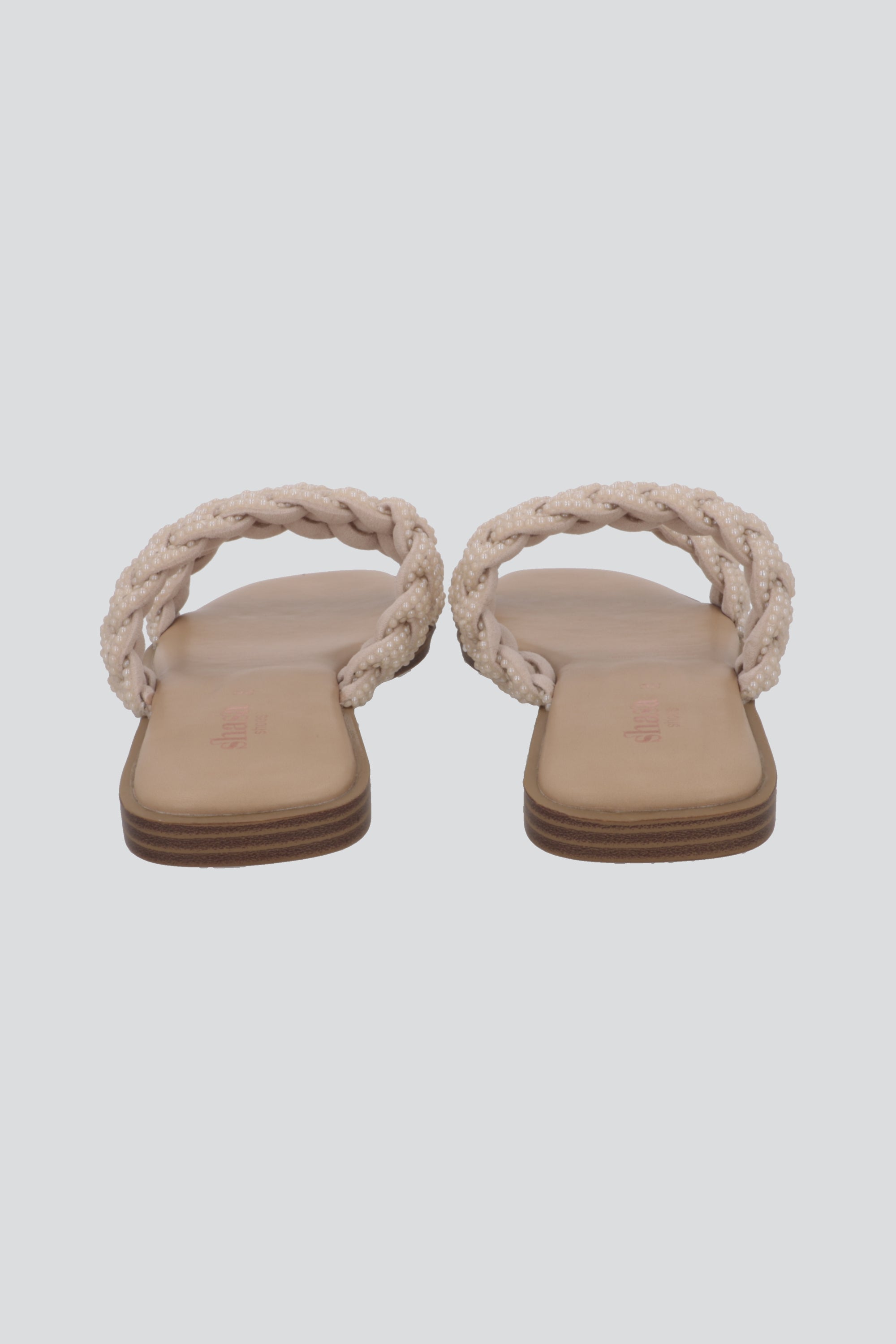 Sandalia Plana Trenza Plana NUDE