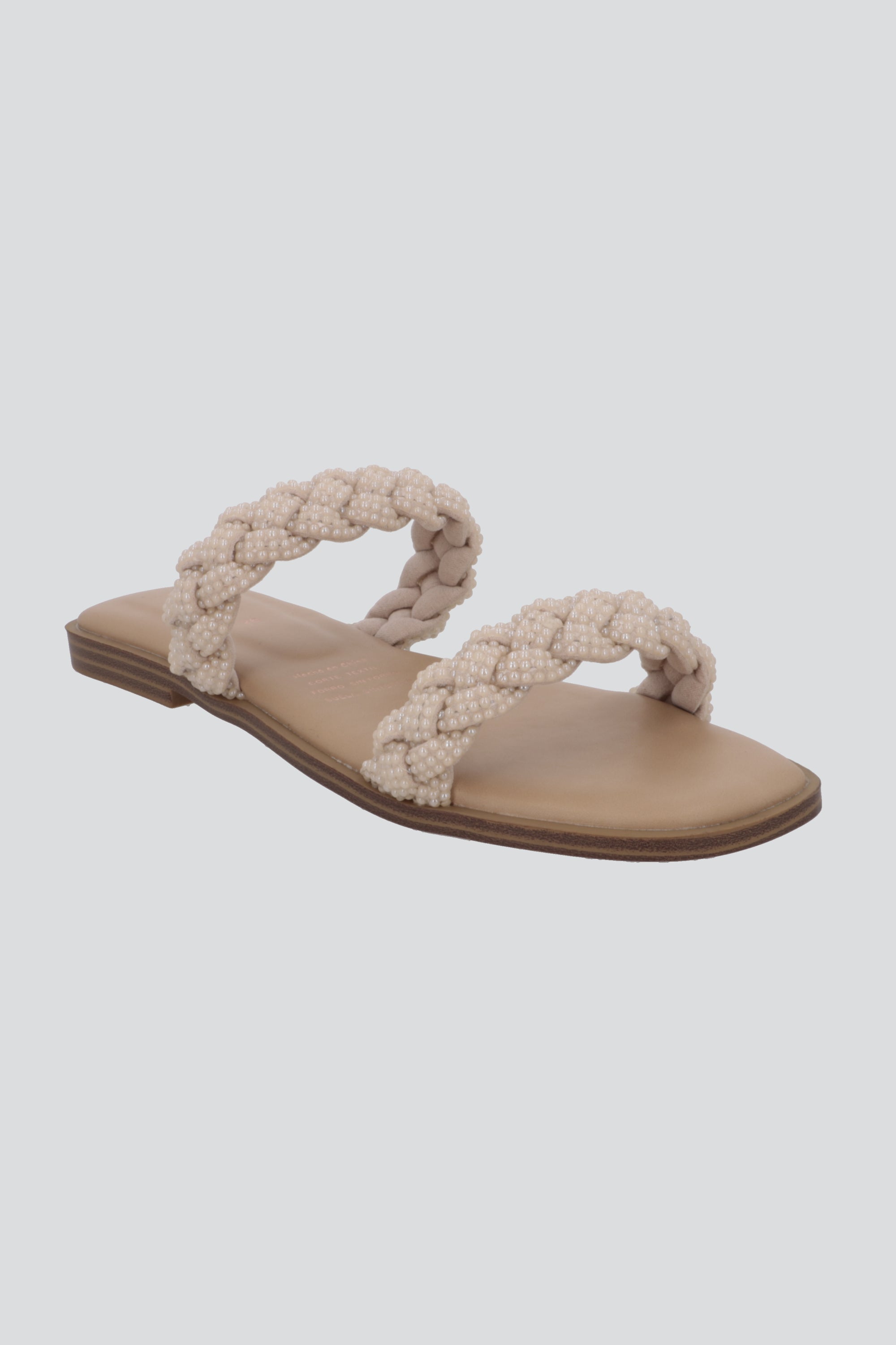 Sandalia Plana Trenza Plana NUDE