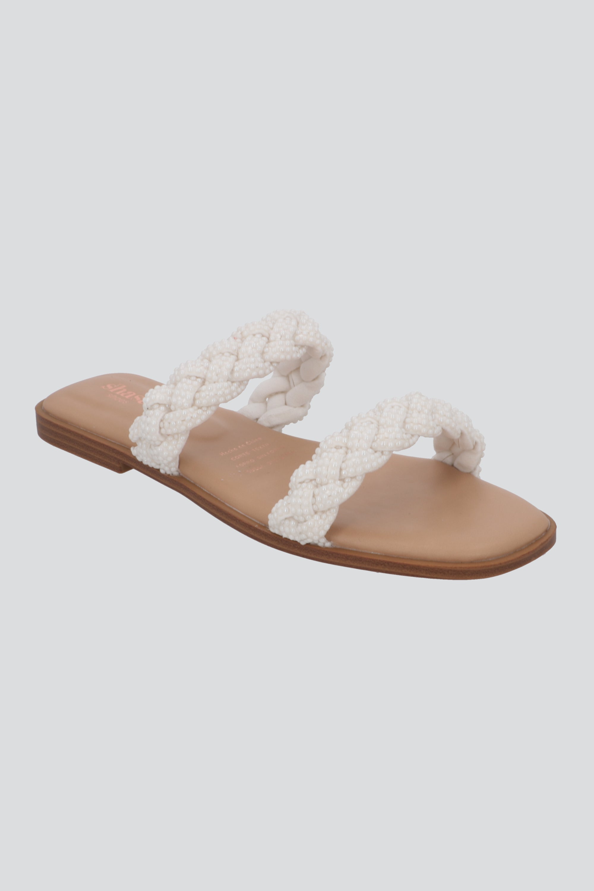 Sandalia Plana Trenza Plana