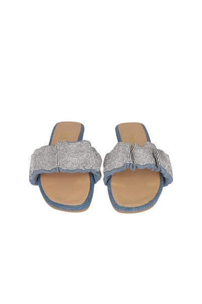 Sandalia Pala Denim Brillos LIGHT WASH