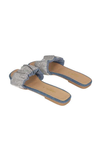 Sandalia Pala Denim Brillos LIGHT WASH