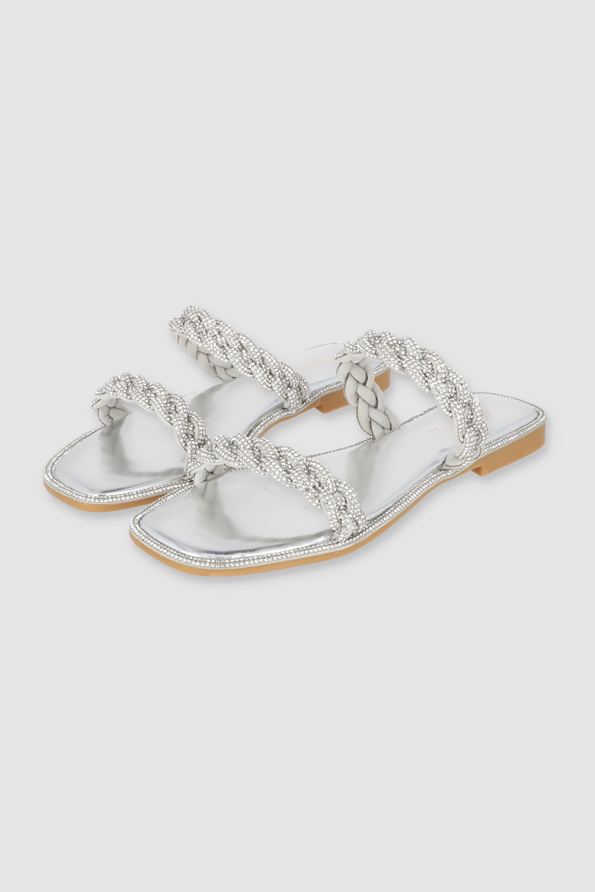 Sandalia Trenza Cerco Brillos