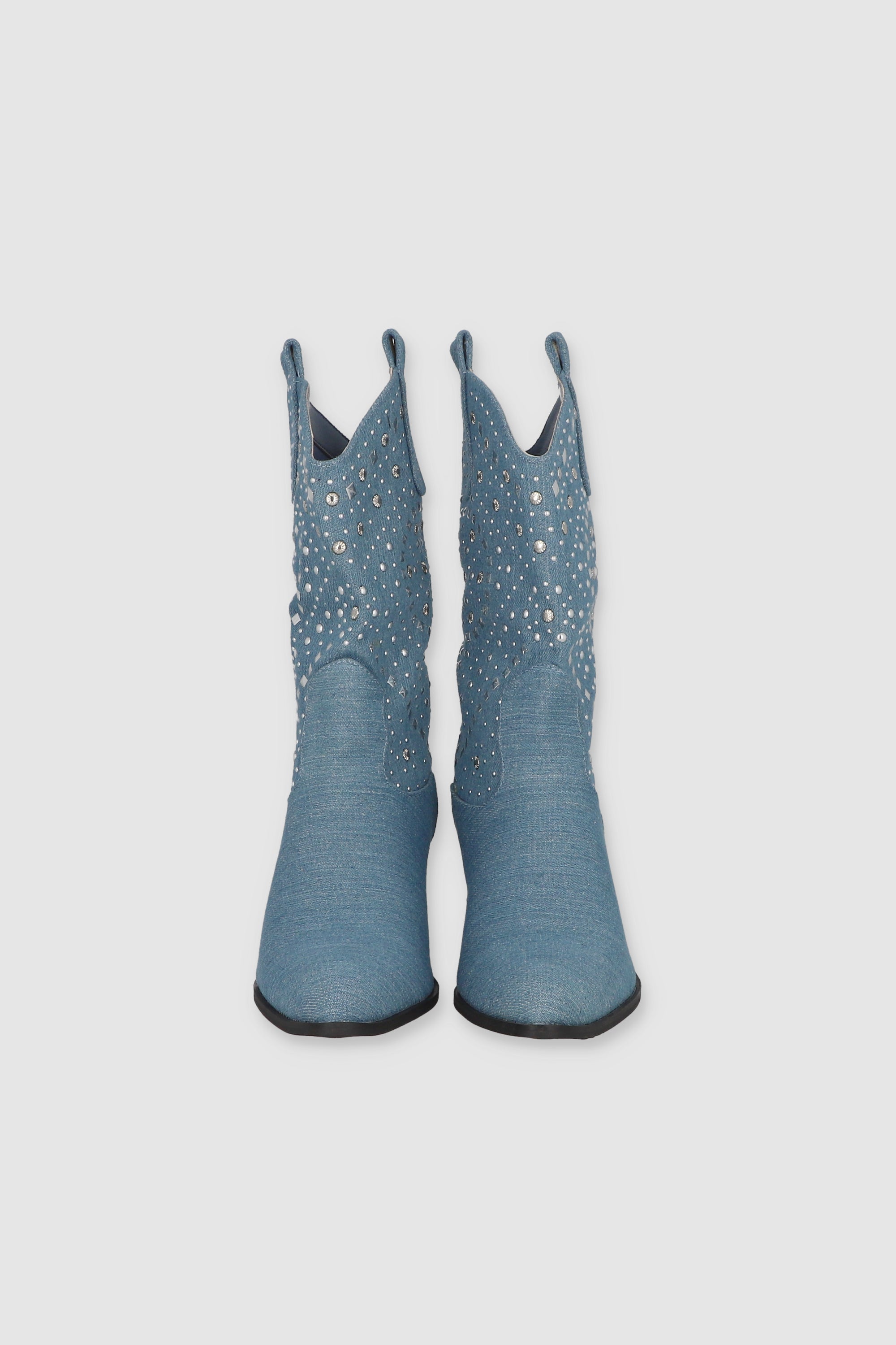 Botas vaqueras studs LIGHT WASH