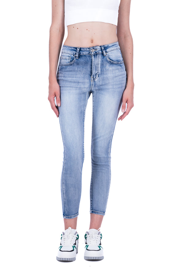 Jeans skinny deslavado