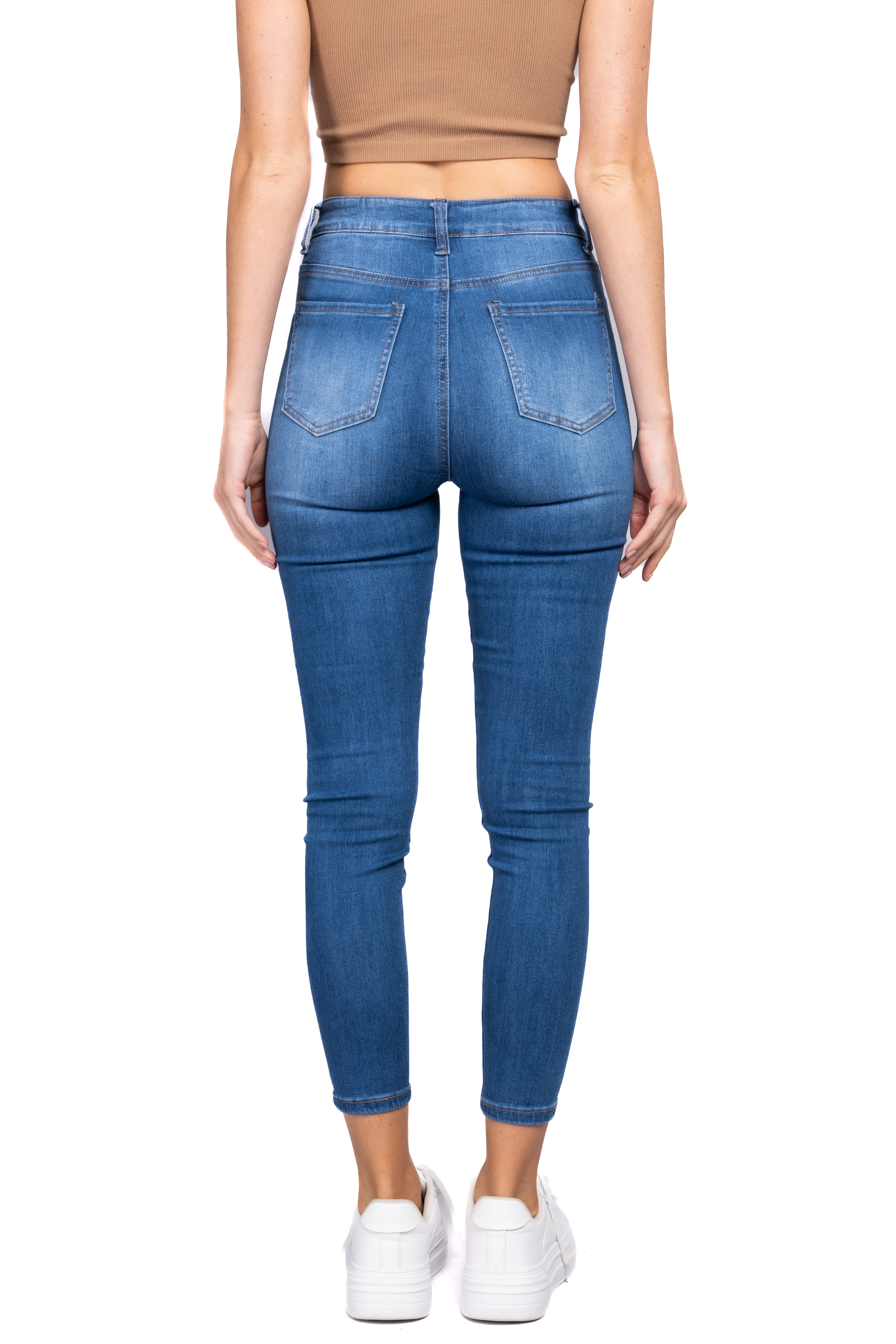 Jeans skinny lisis high rise MEDIUM WASH