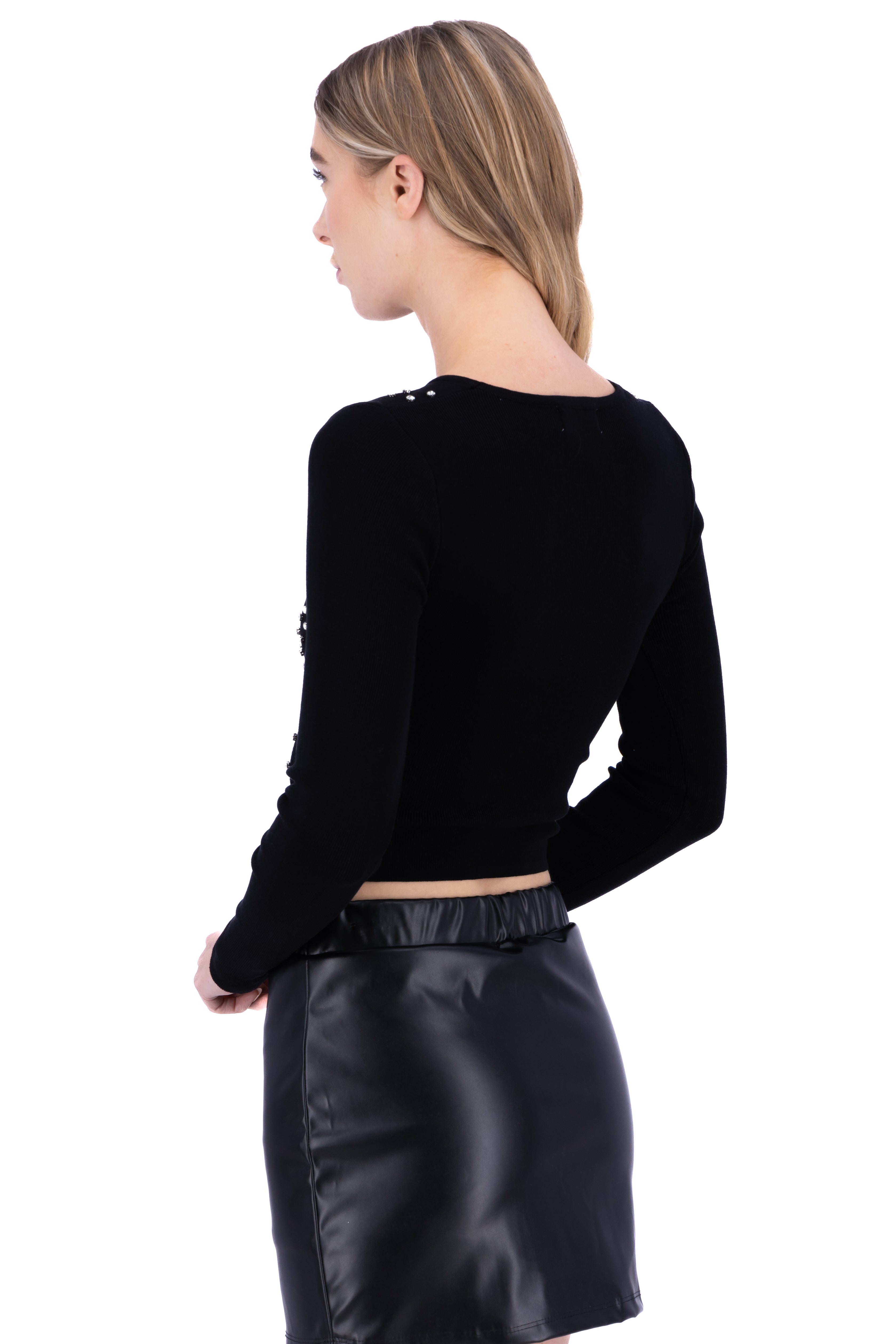 Blusa Acanalada Tejido Brillos FIUSHA