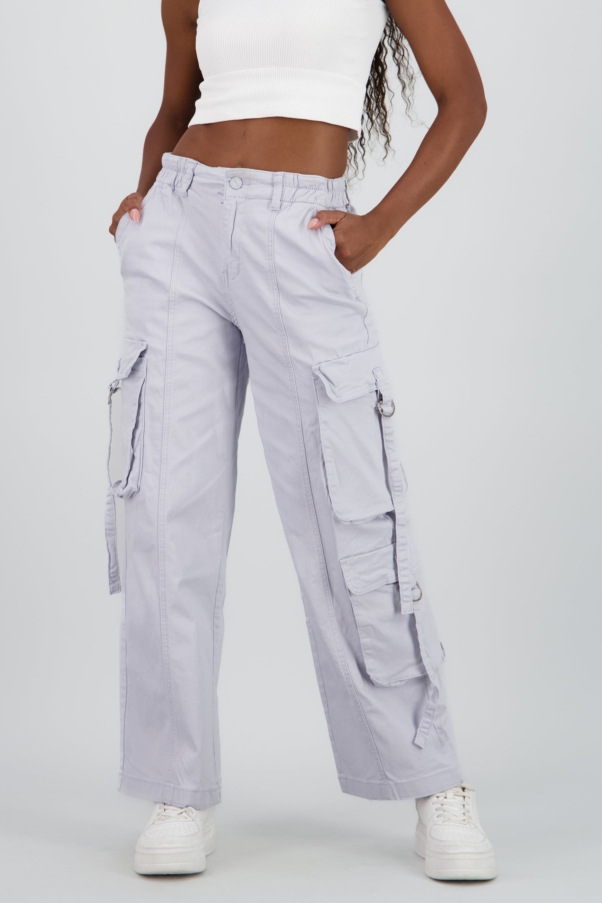 Jeans Cargo 3 Bolsas Tiras