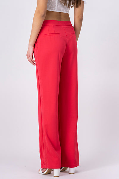 Pantalón recto cintura media FIUSHA