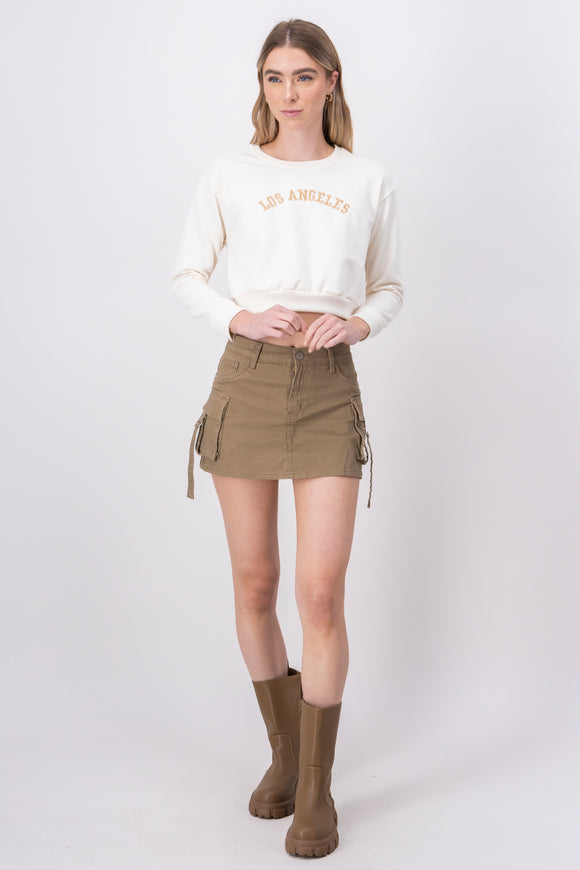 Falda short cargo