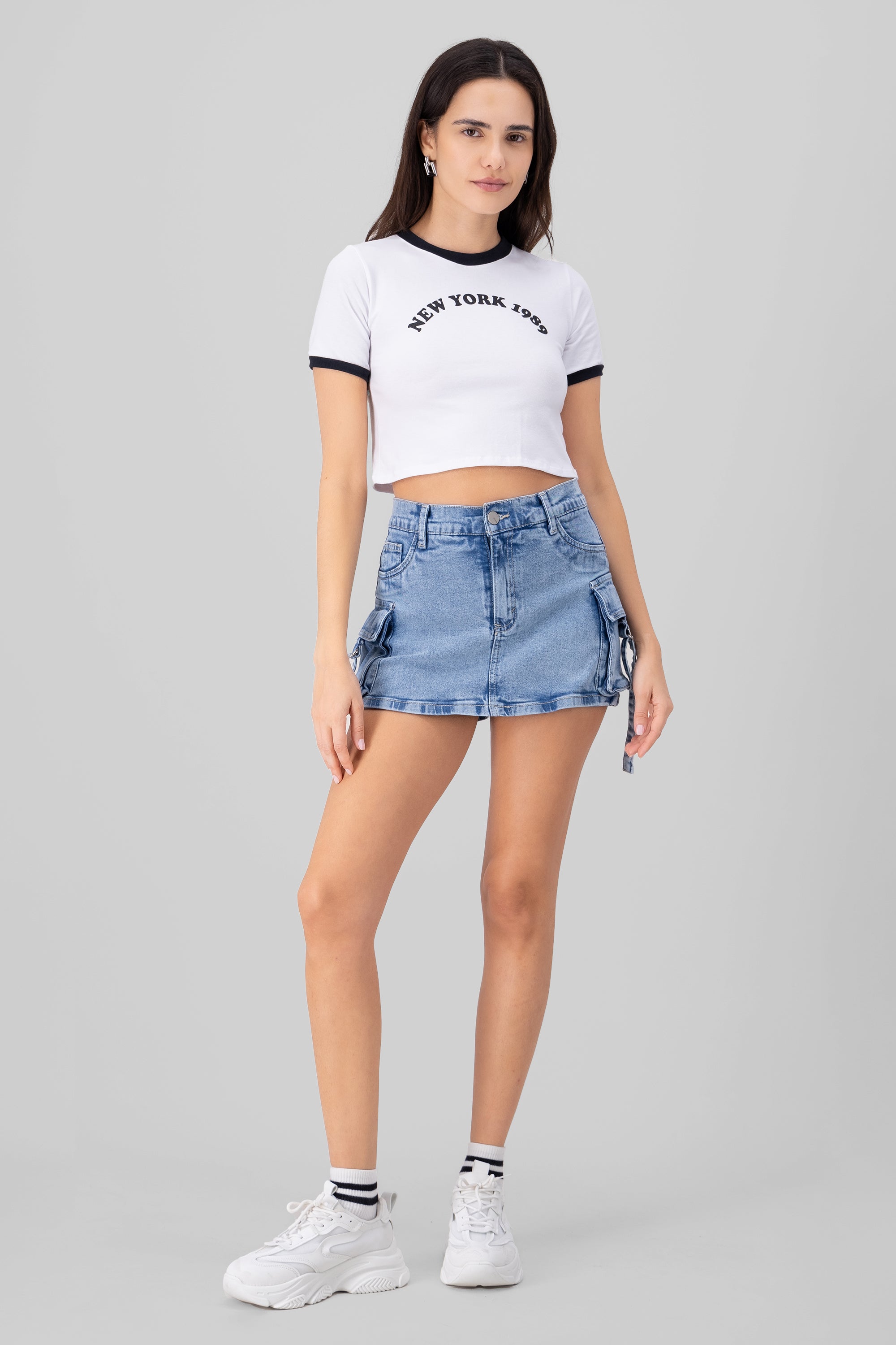 Falda short cargo ACID LIGHT