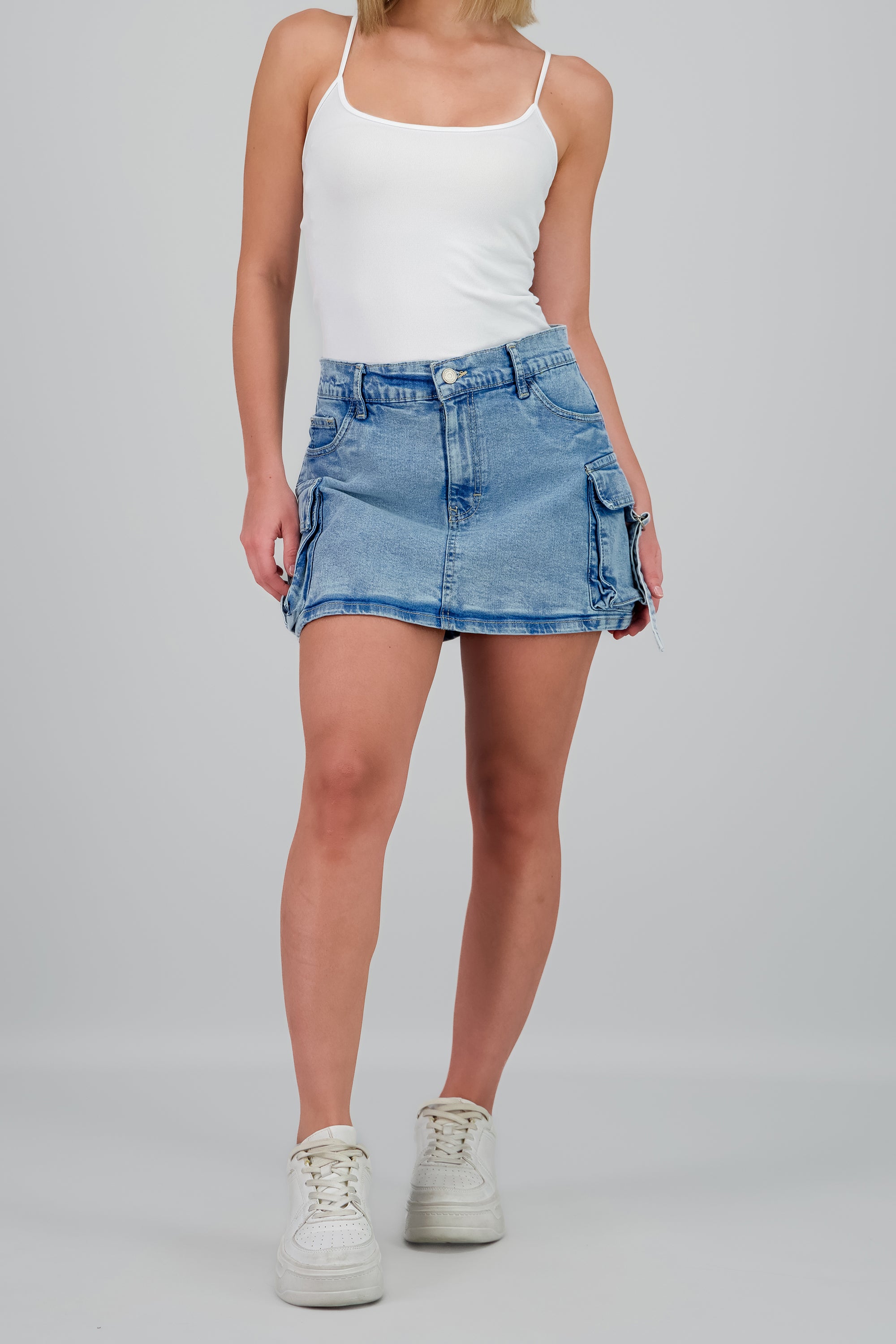Falda short cargo