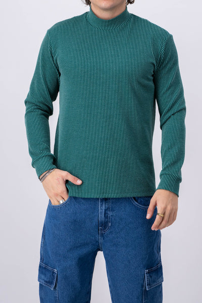 Suéter ligero líneas textura
