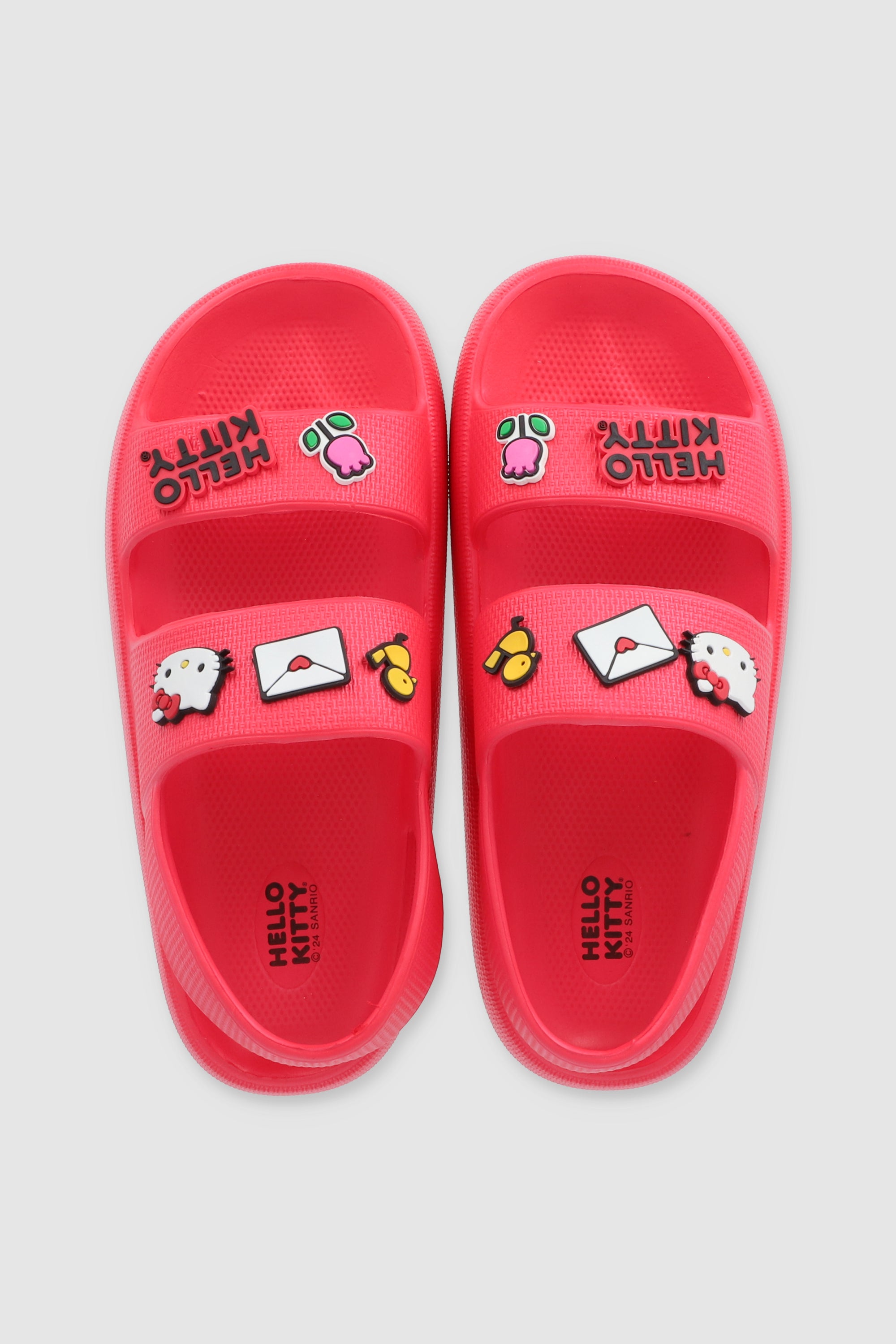 Sandalia Slide Diseño Hello Kitty ROJO