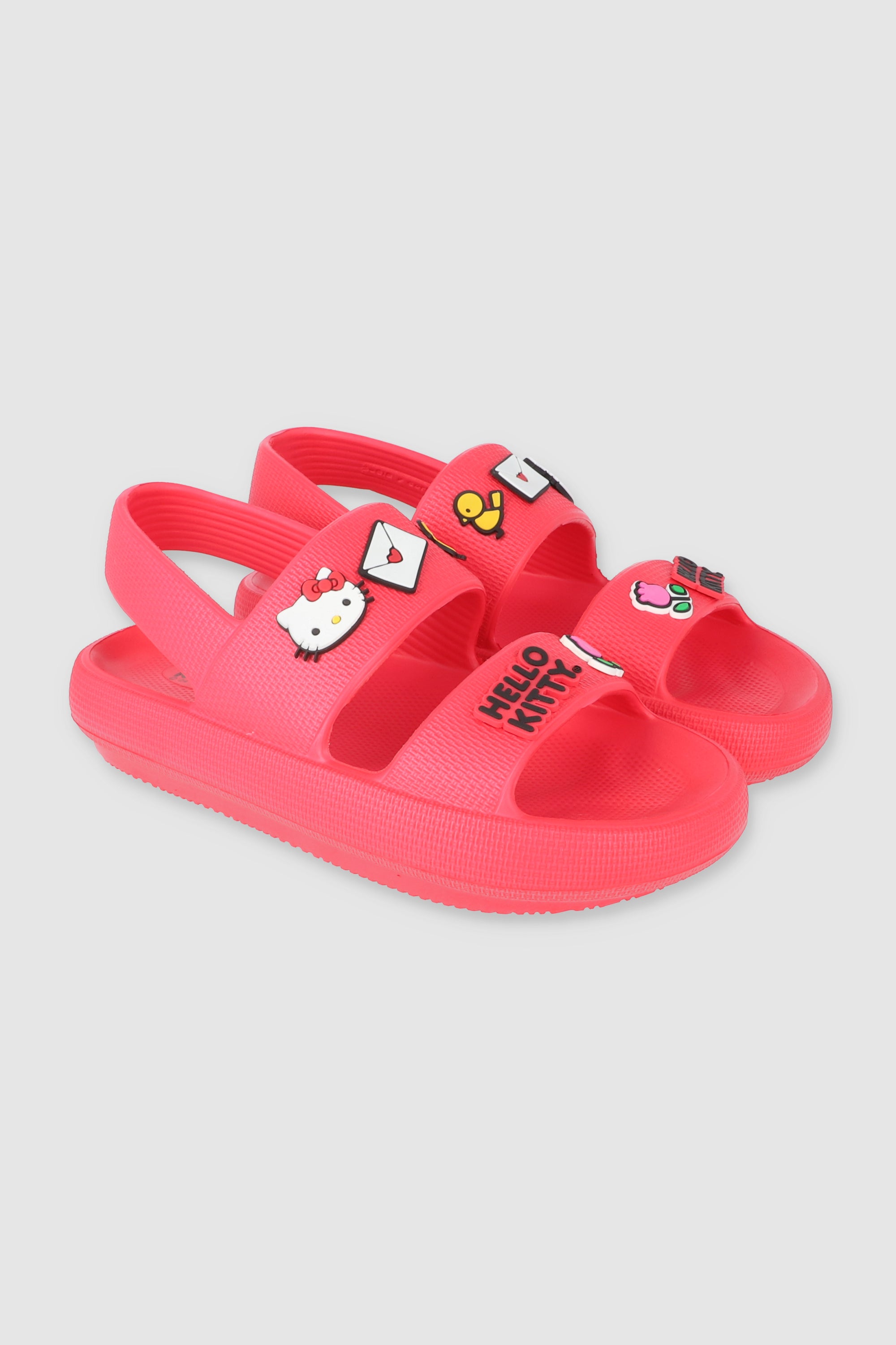 Sandalia Slide Diseño Hello Kitty ROJO