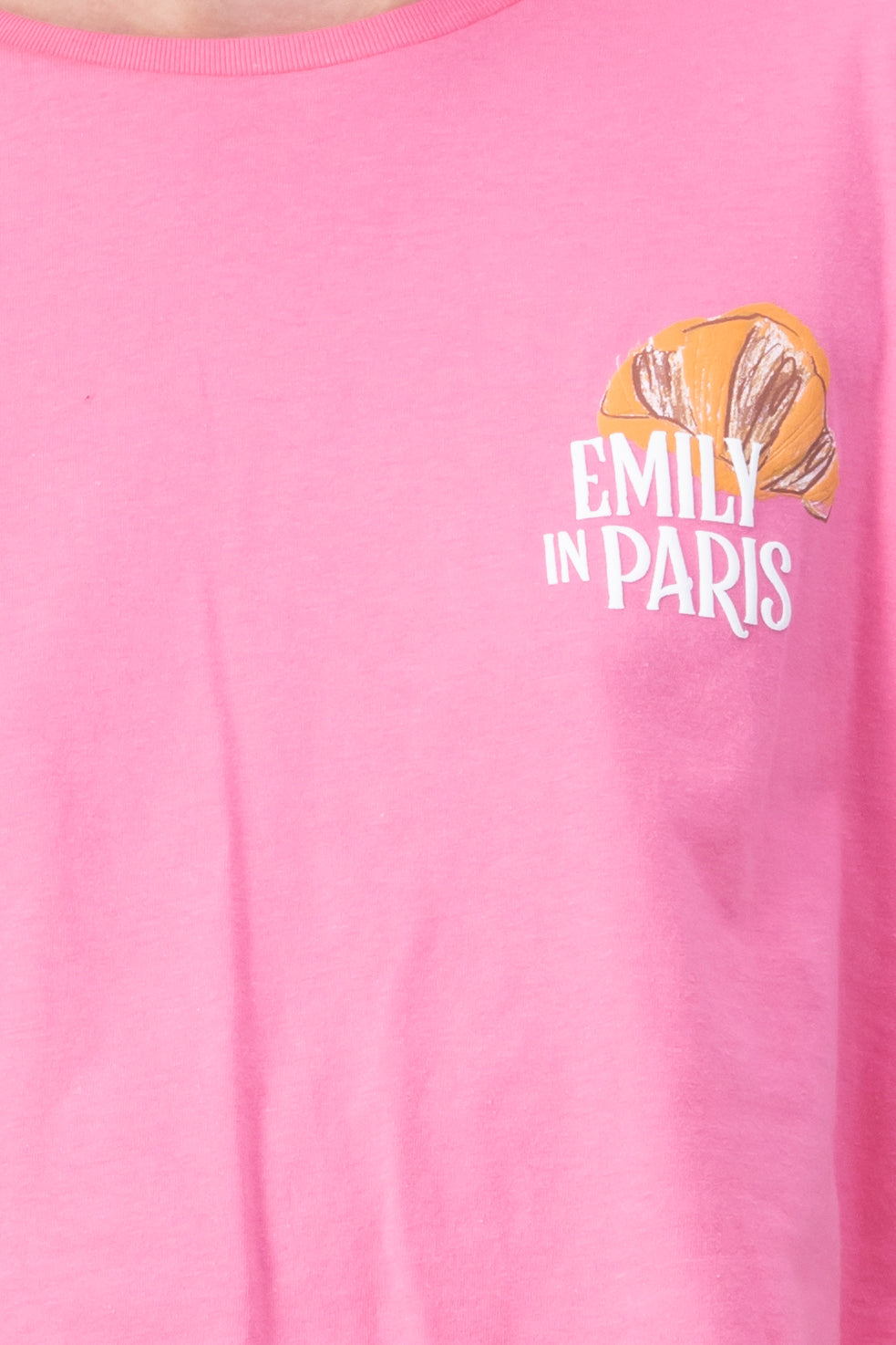 Playera emily in paris manga corta ROSA COMBO