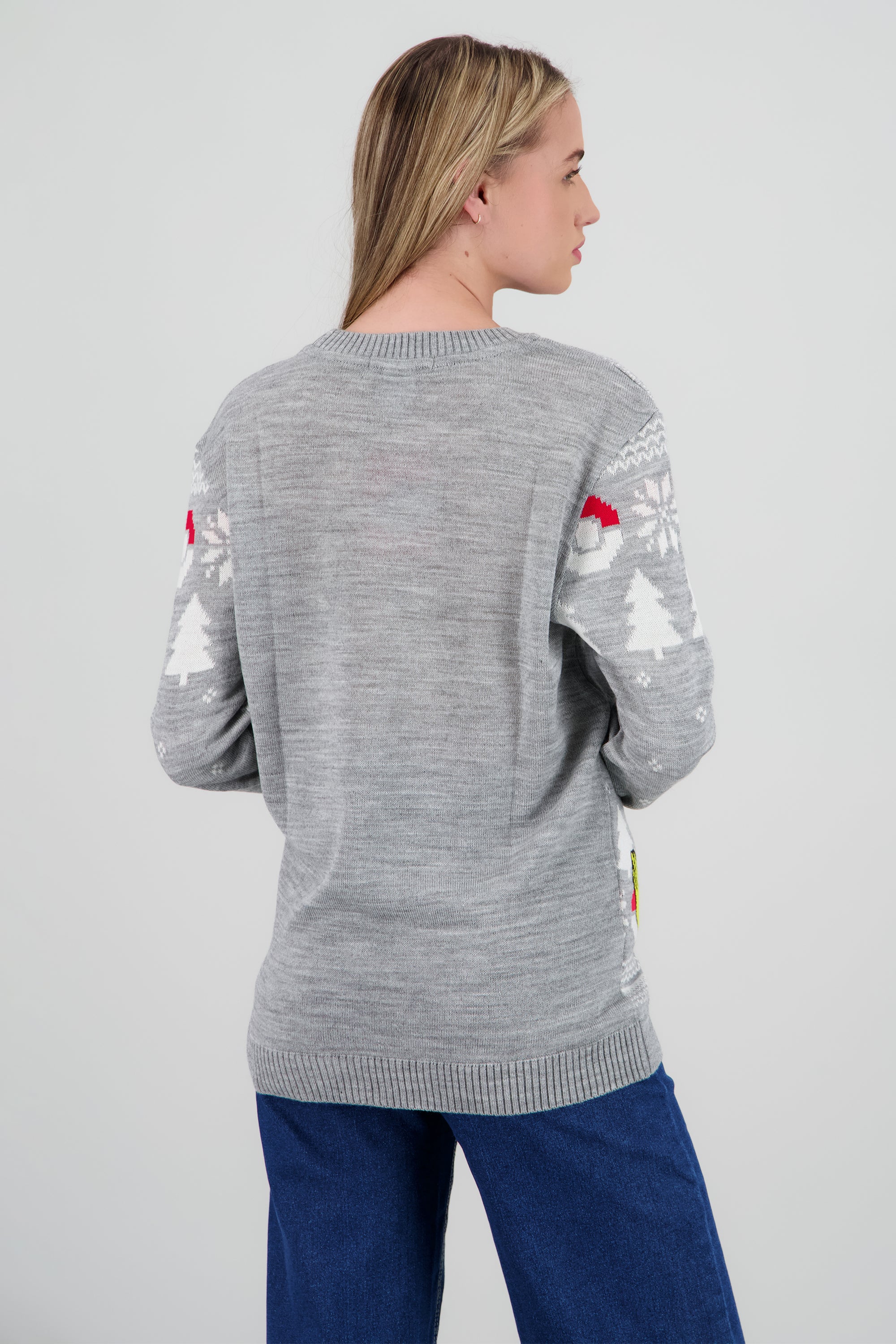 Suéter unisex Pikachu navidad GRIS COMBO