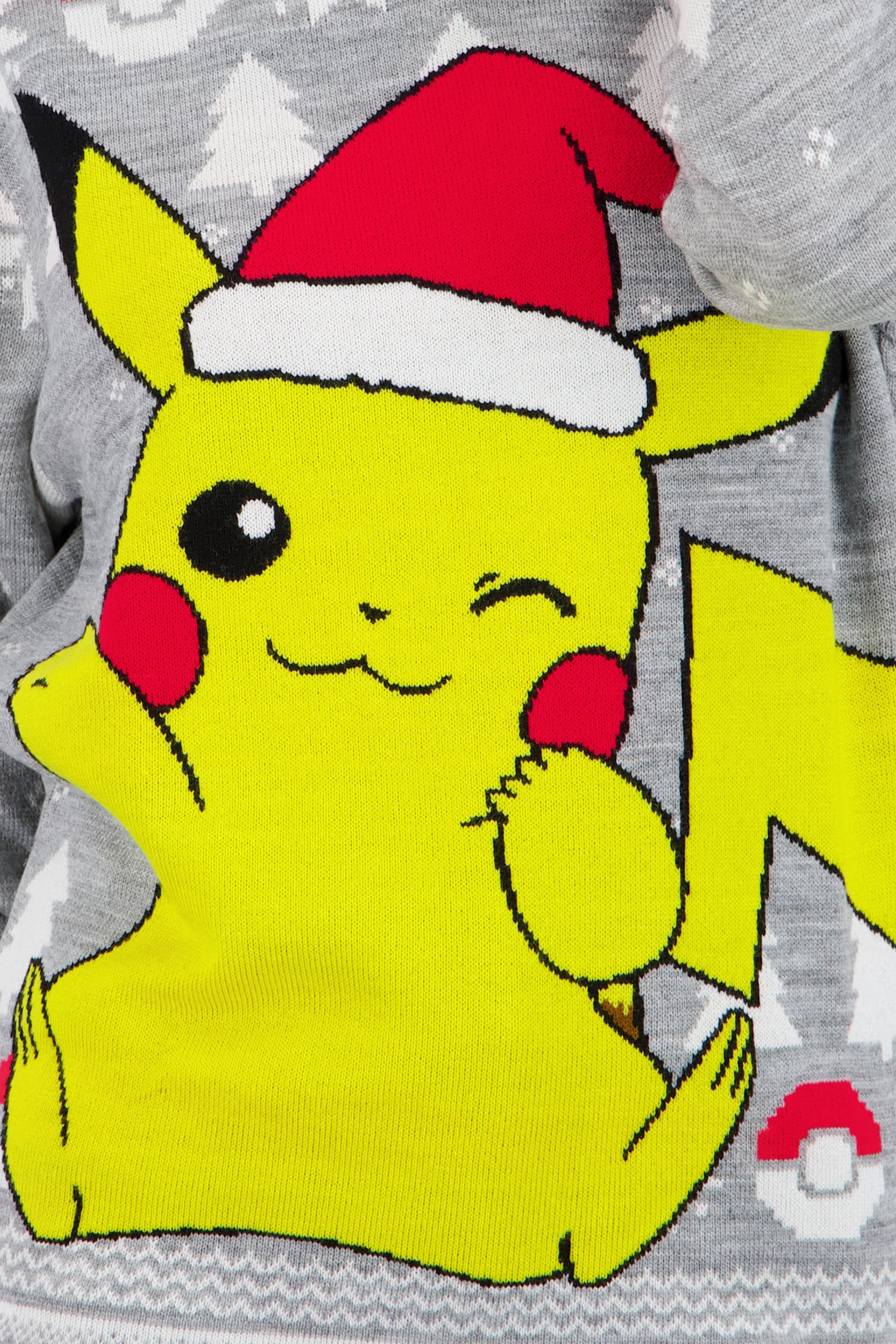 Suéter unisex Pikachu navidad GRIS COMBO