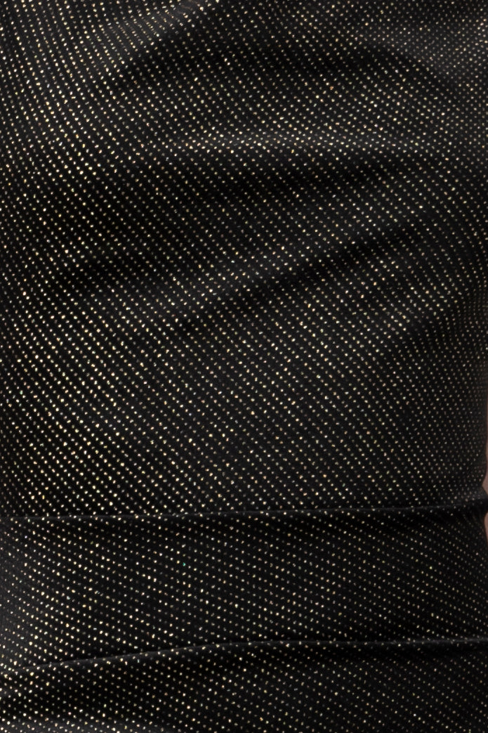 Maxi vestido detalle tirantes brillos terciopelo NEGRO