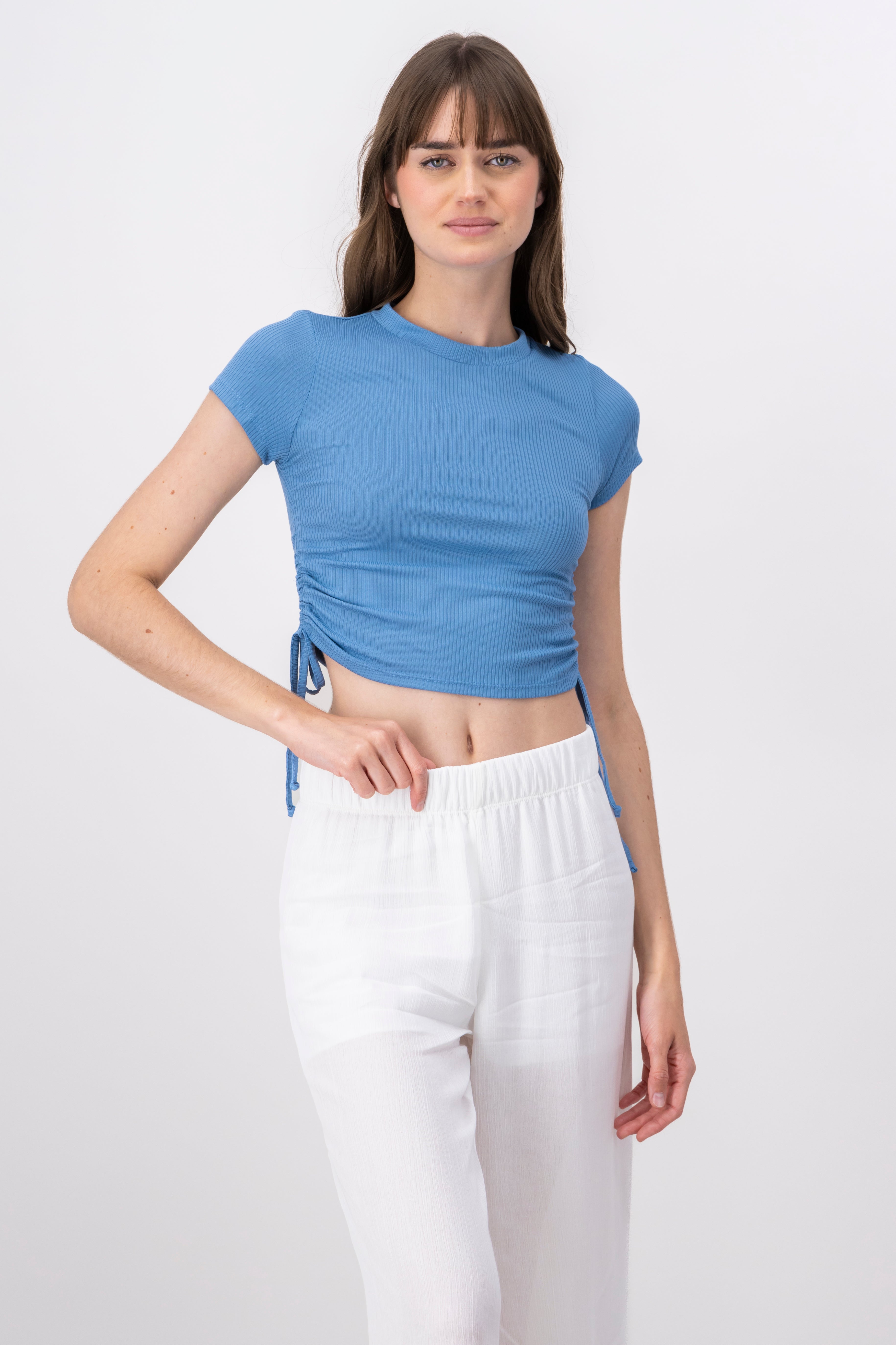 Top crop cintas laterales INDIGO