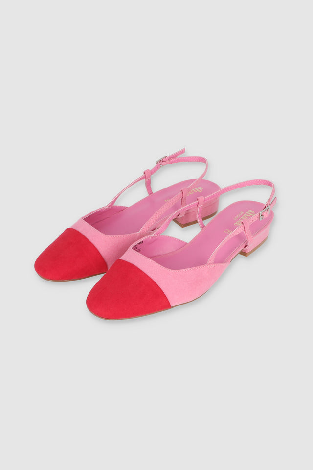 Flat slingback contraste en punta