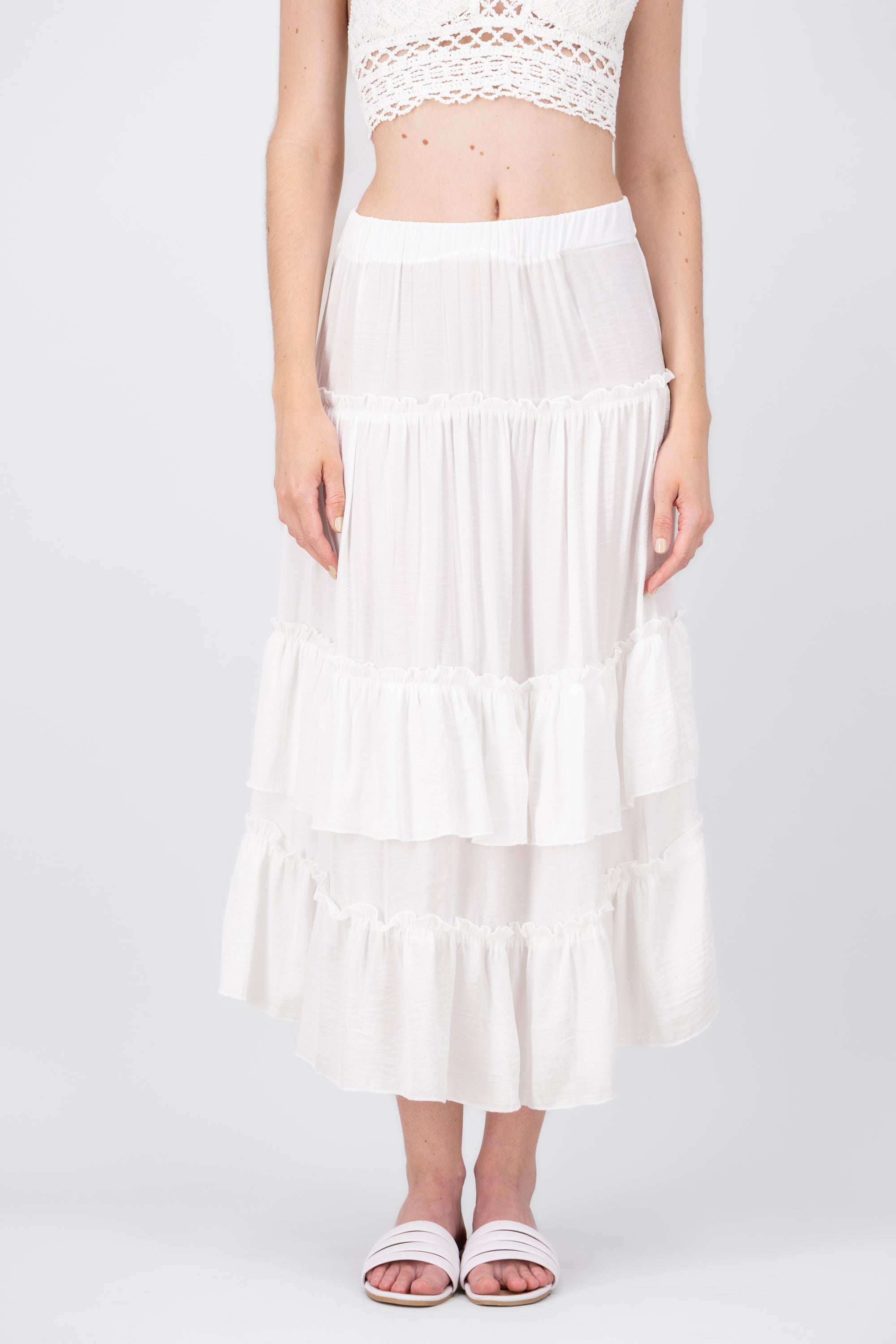 Falda Maxi Olanes Lisa BLANCO