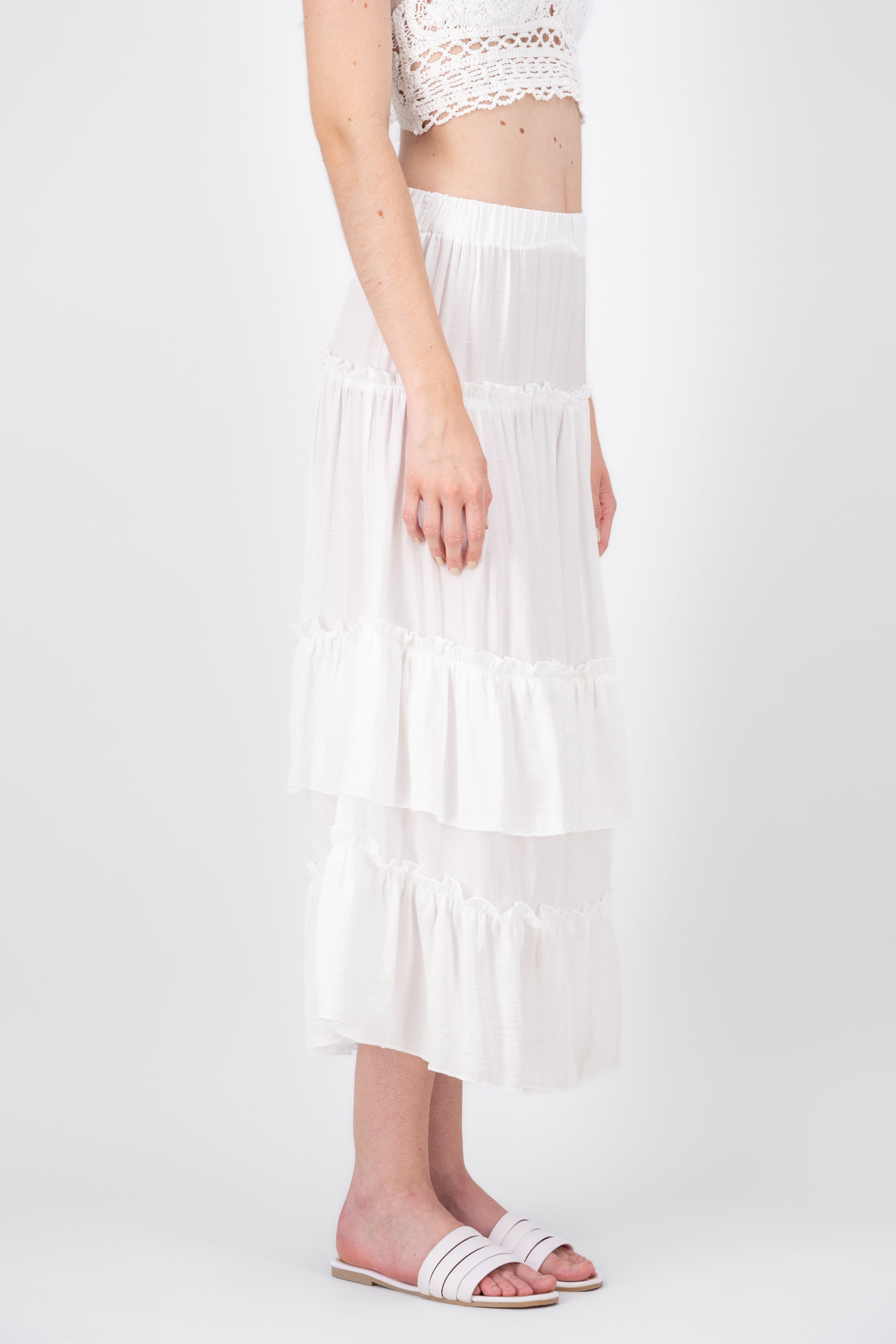 Falda Maxi Olanes Lisa BLANCO