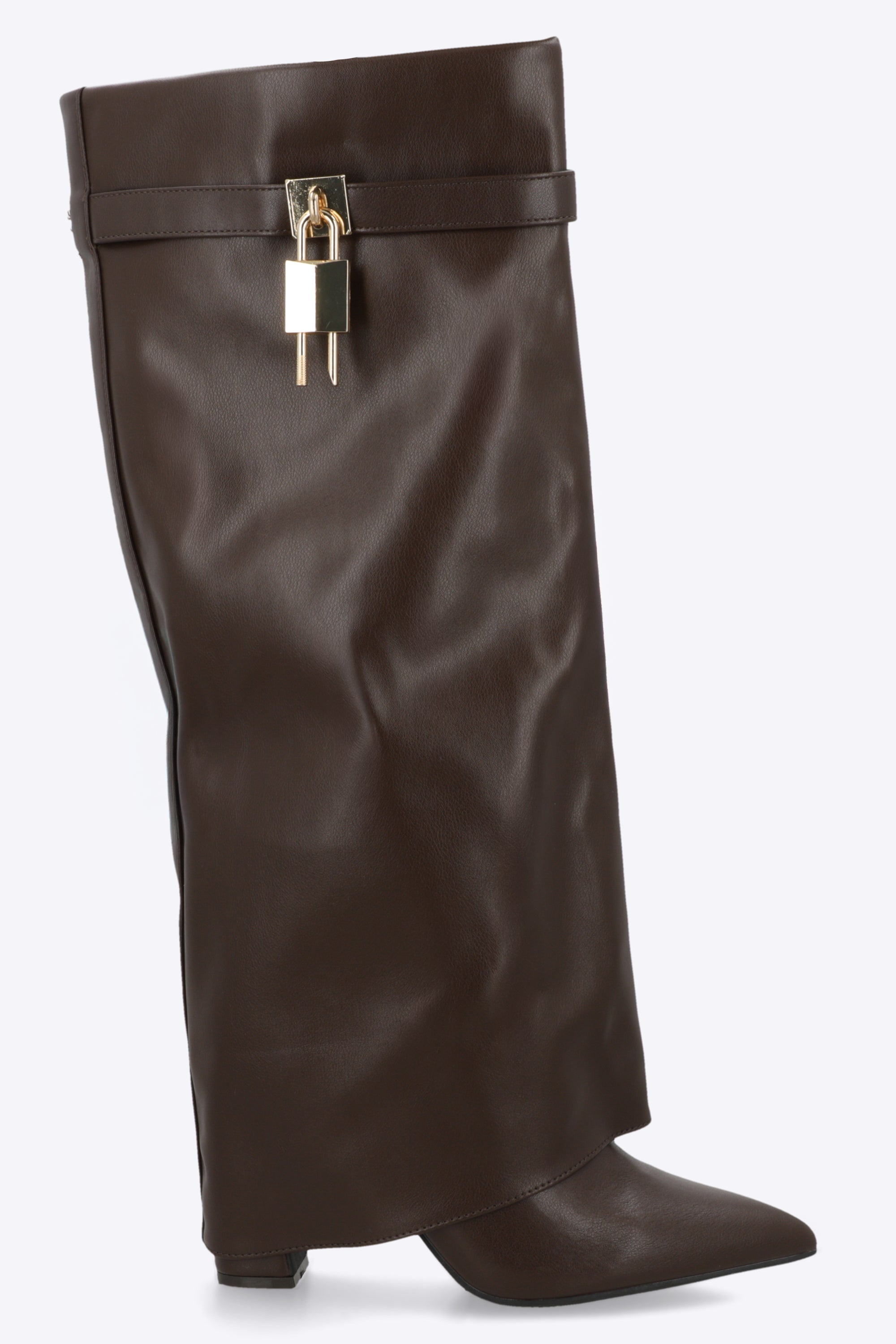 Bota Efecto Piel Funda Candado